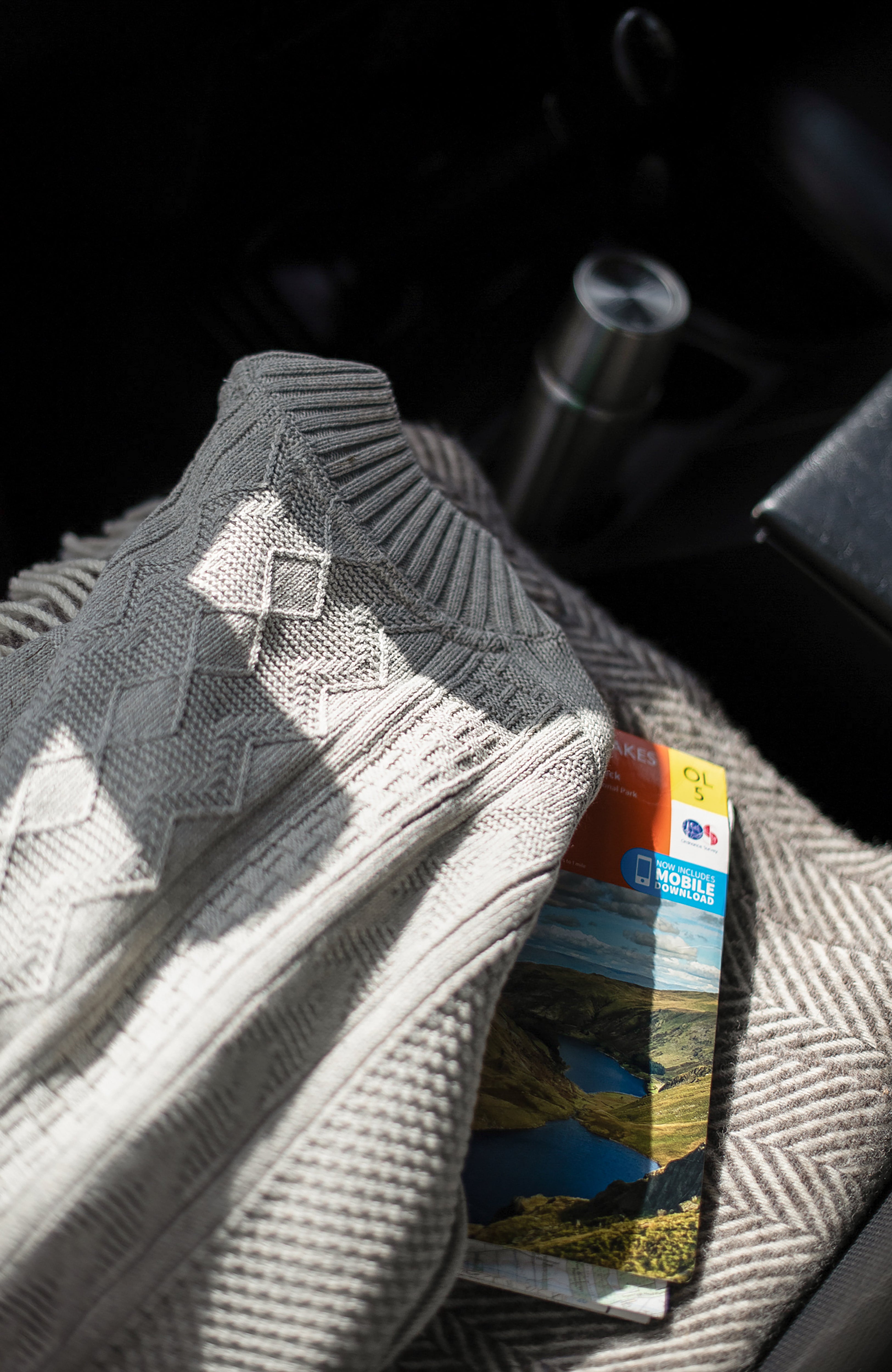 Mens Midweight Cotton Mock Neck Gansey Jumper