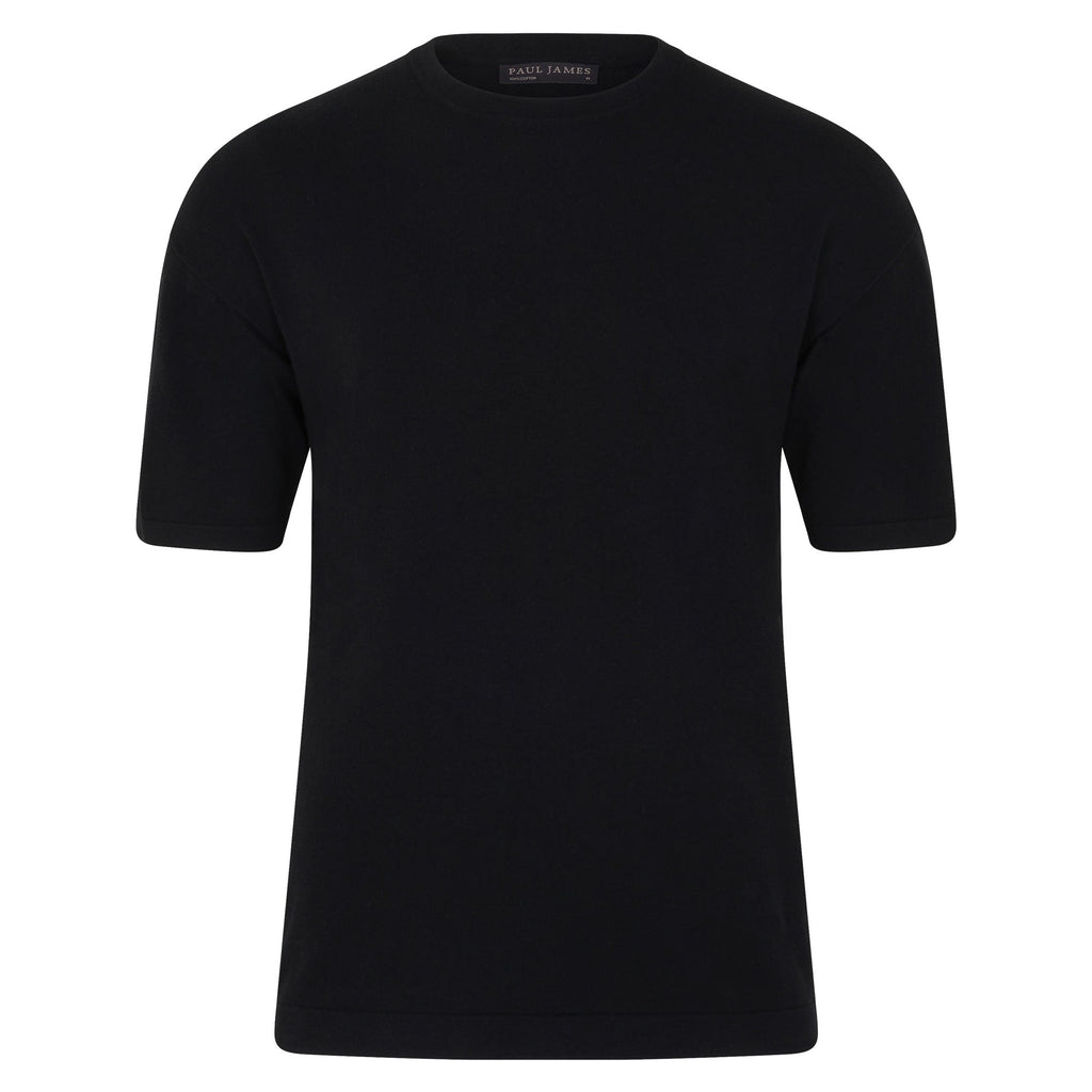 Womens Lightweight Cotton Oversized Knitted T-Shirt