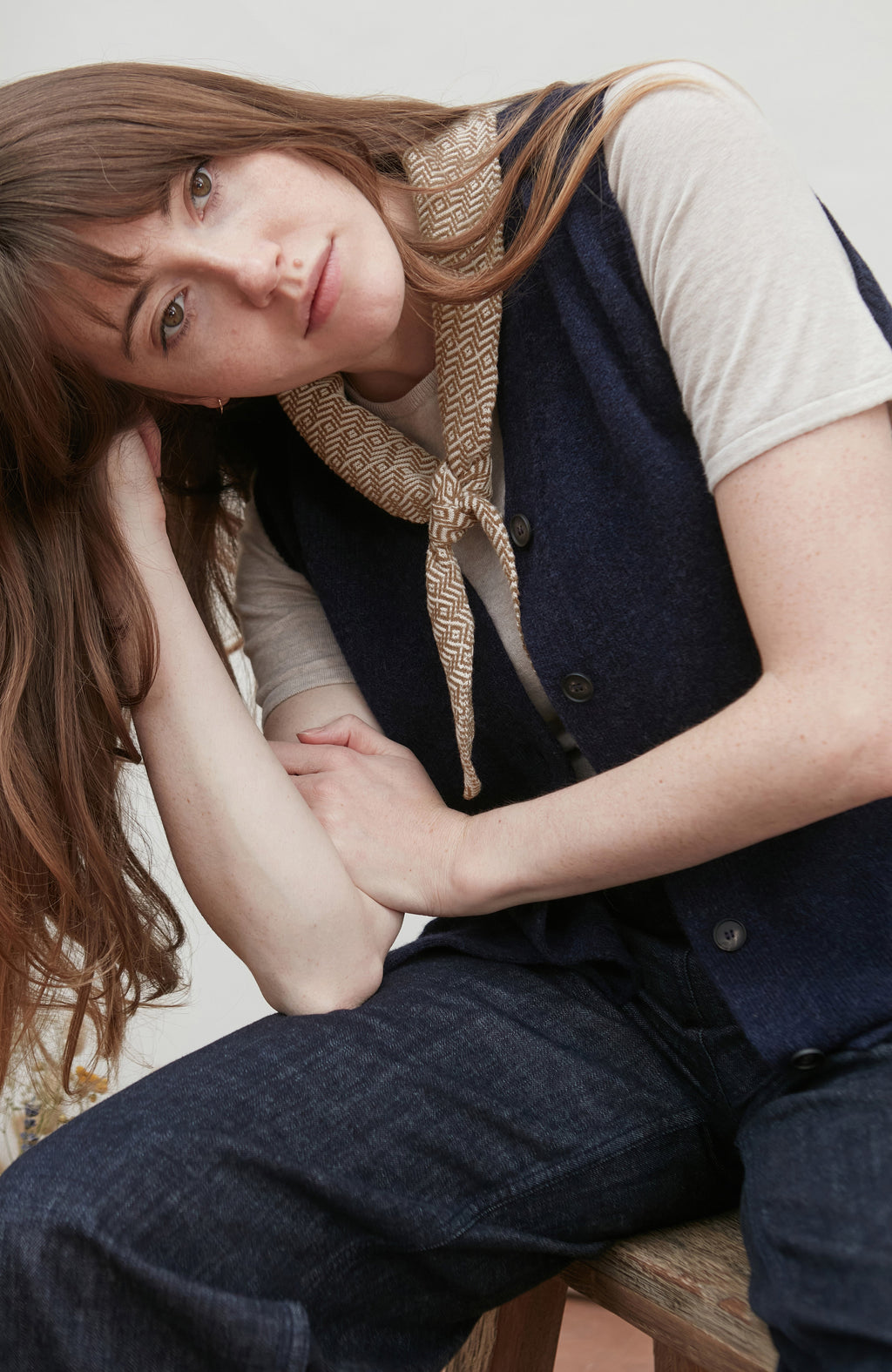 Cotton Two Tone Textured Neckerchief