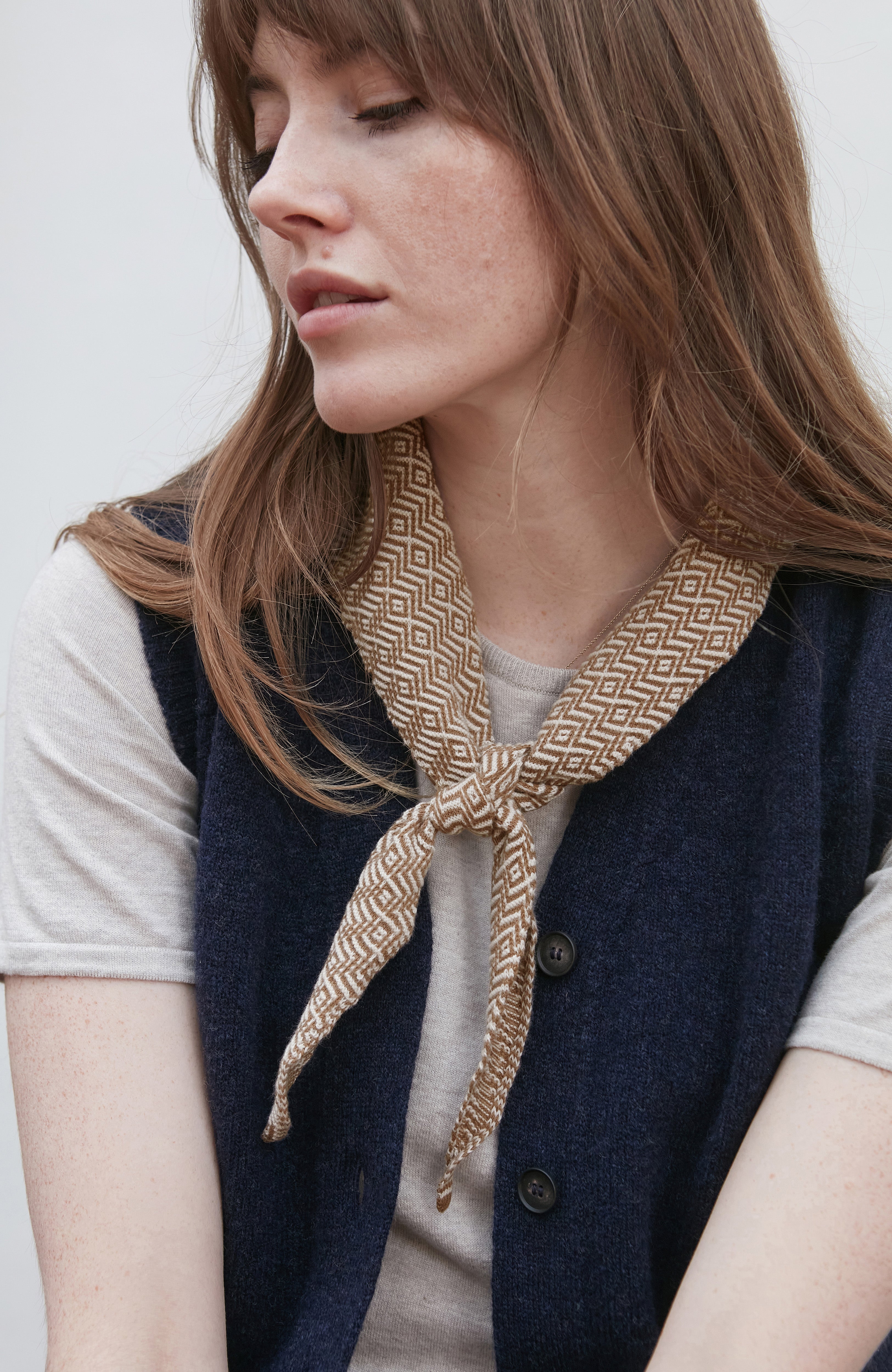 Cotton Two Tone Textured Neckerchief