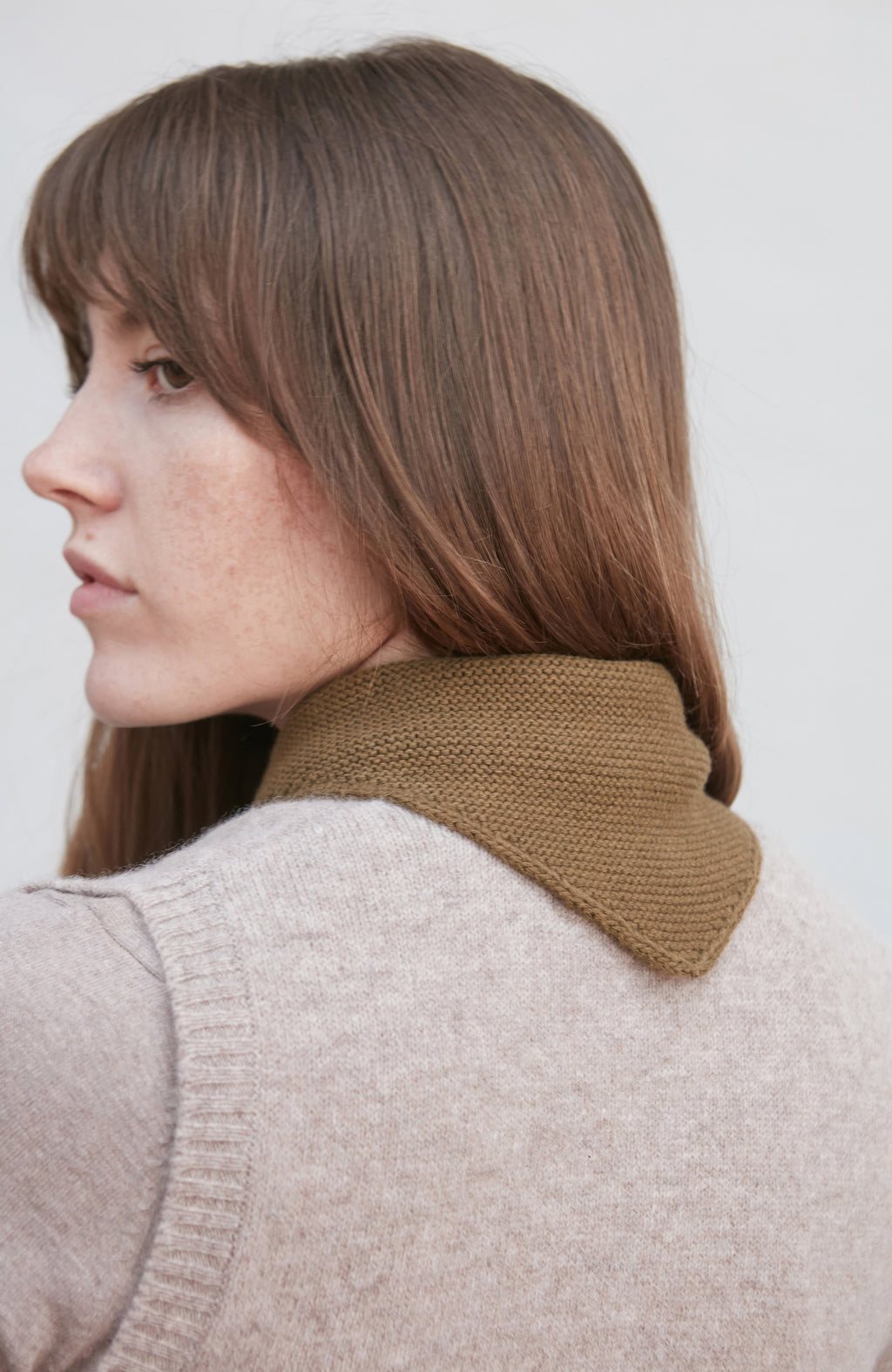 Cotton Garter Knit Mini Neckerchief