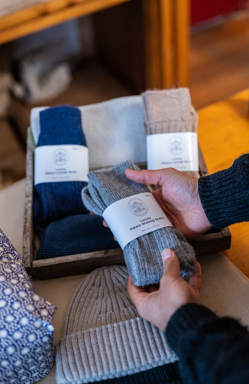 Alpaca Cushion Sole Walking Socks