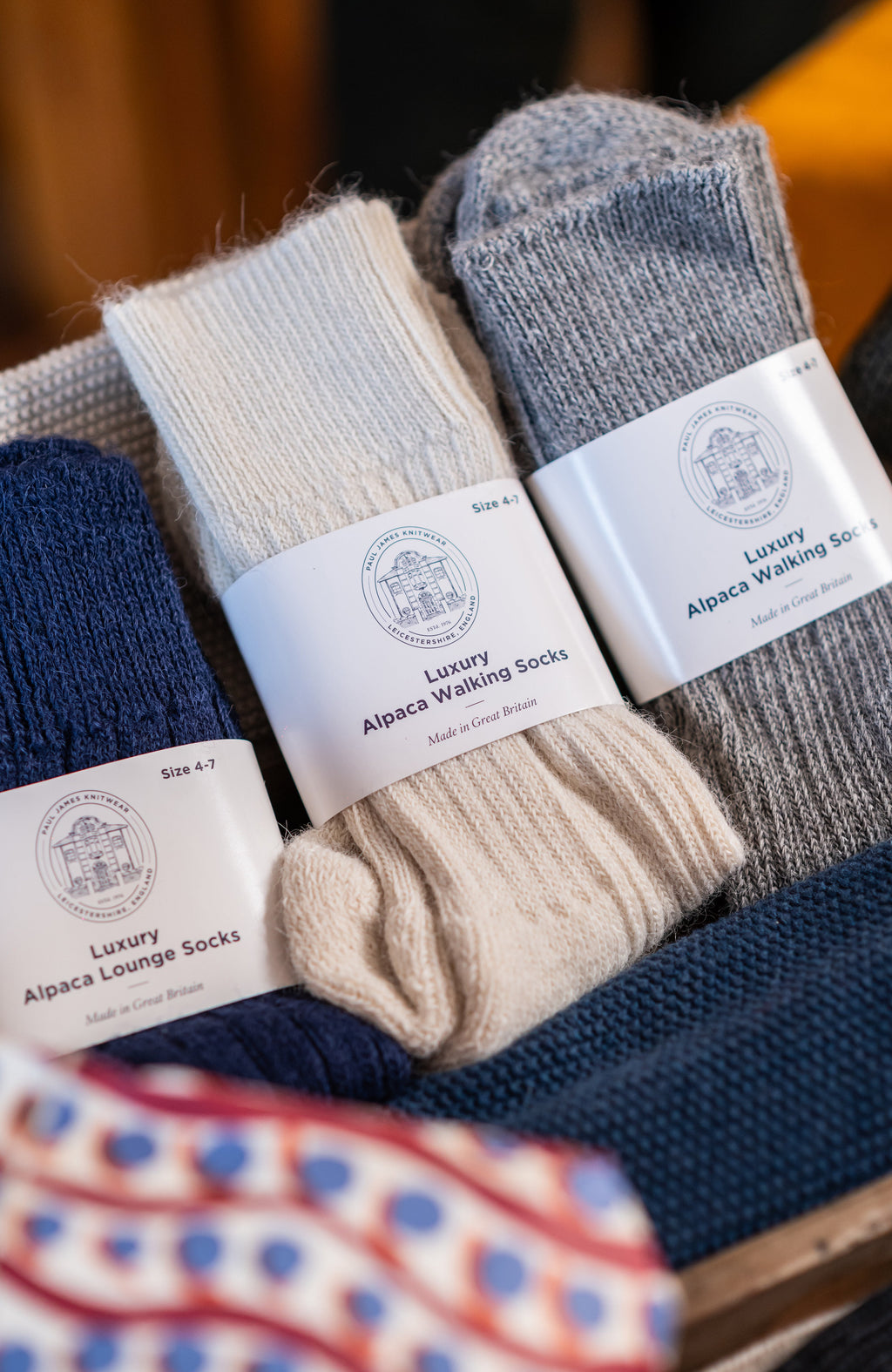 Alpaca Cushion Sole Walking Socks