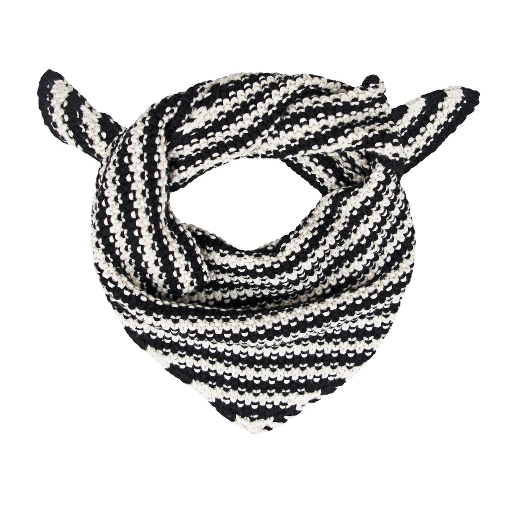 Cotton Textured Stripe Mini Neckerchief