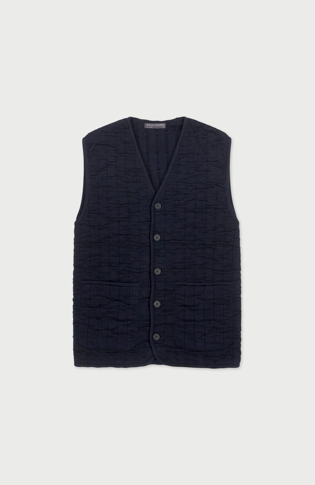 Mens Cotton Quilted Knitted Gilet