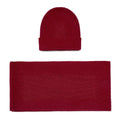 100% Cashmere Ribbed Beanie Hat & Scarf Gift Set