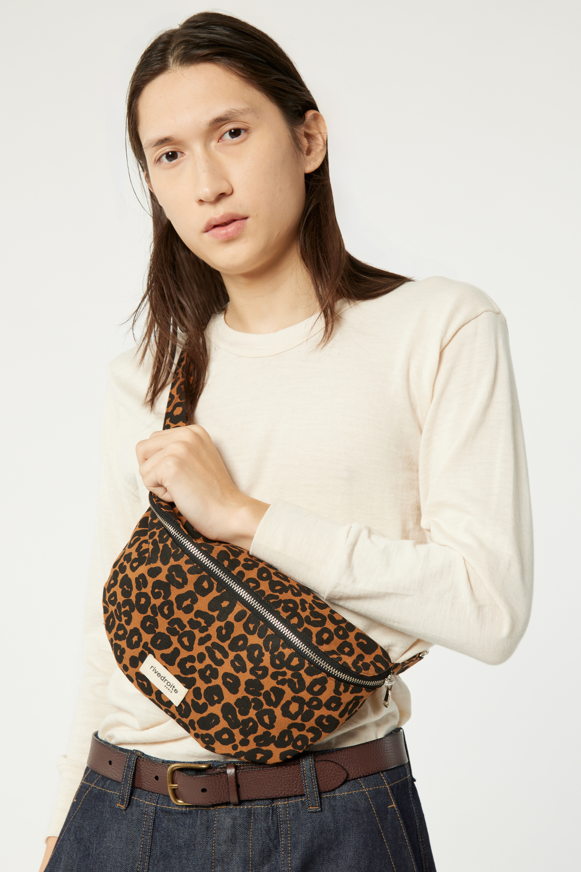 Custine le sac banane - Coton recyclé Léopard