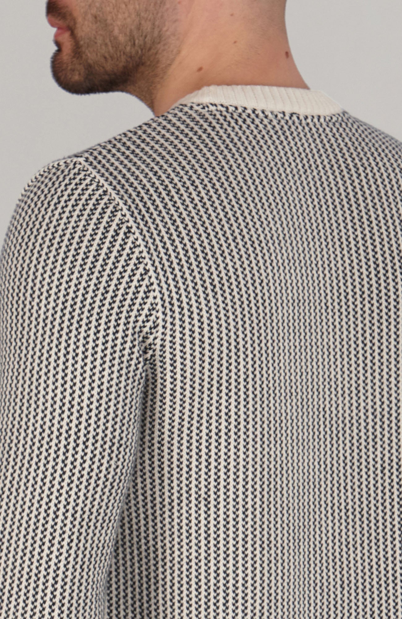 Mens Cotton Fisherman Tuck Stitch Jumper