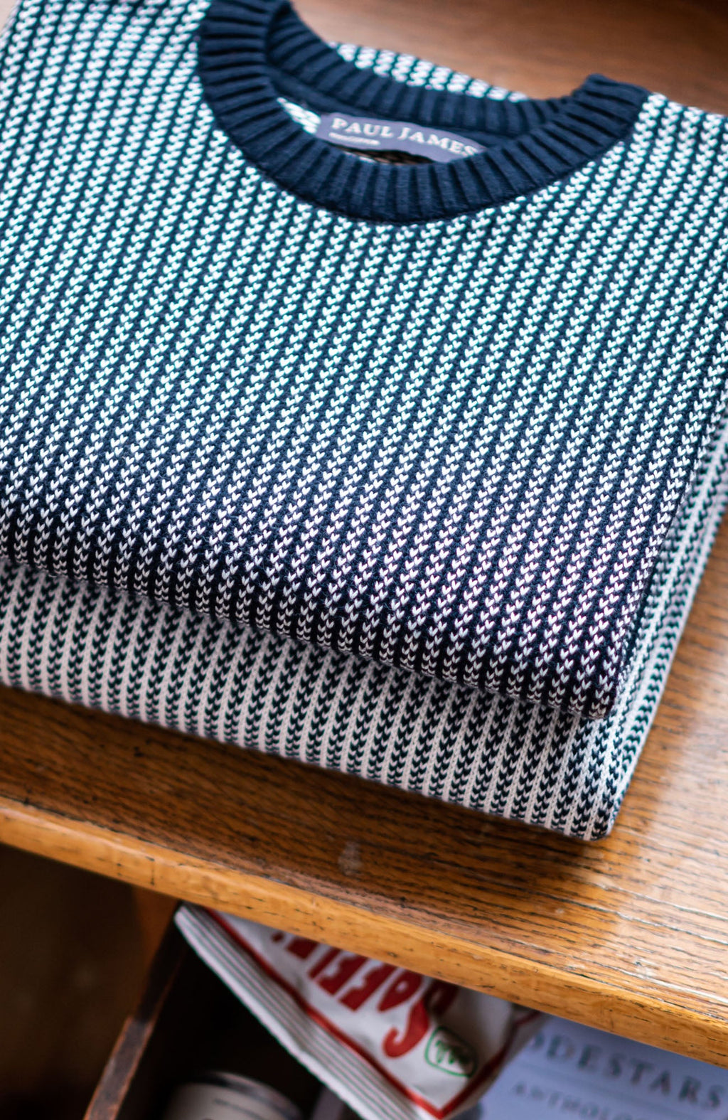 Mens Cotton Fisherman Tuck Stitch Jumper