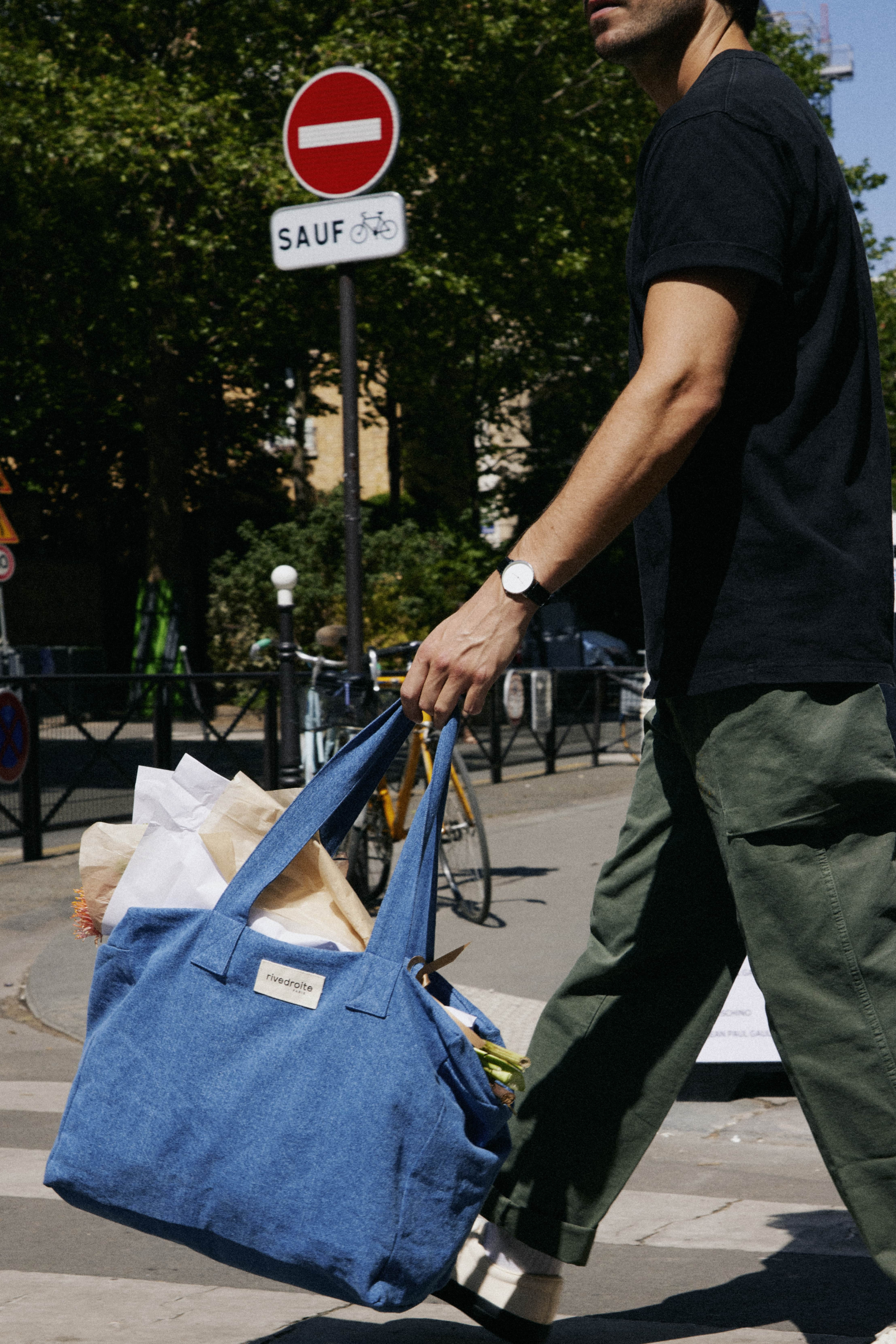 Célestins le sac 24 heures - Denim Clair Upcyclé