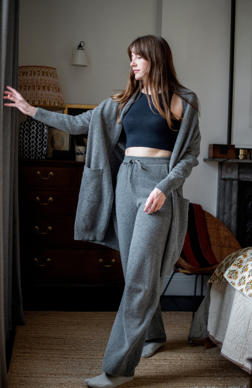 Womens Lambswool Knitted Trousers