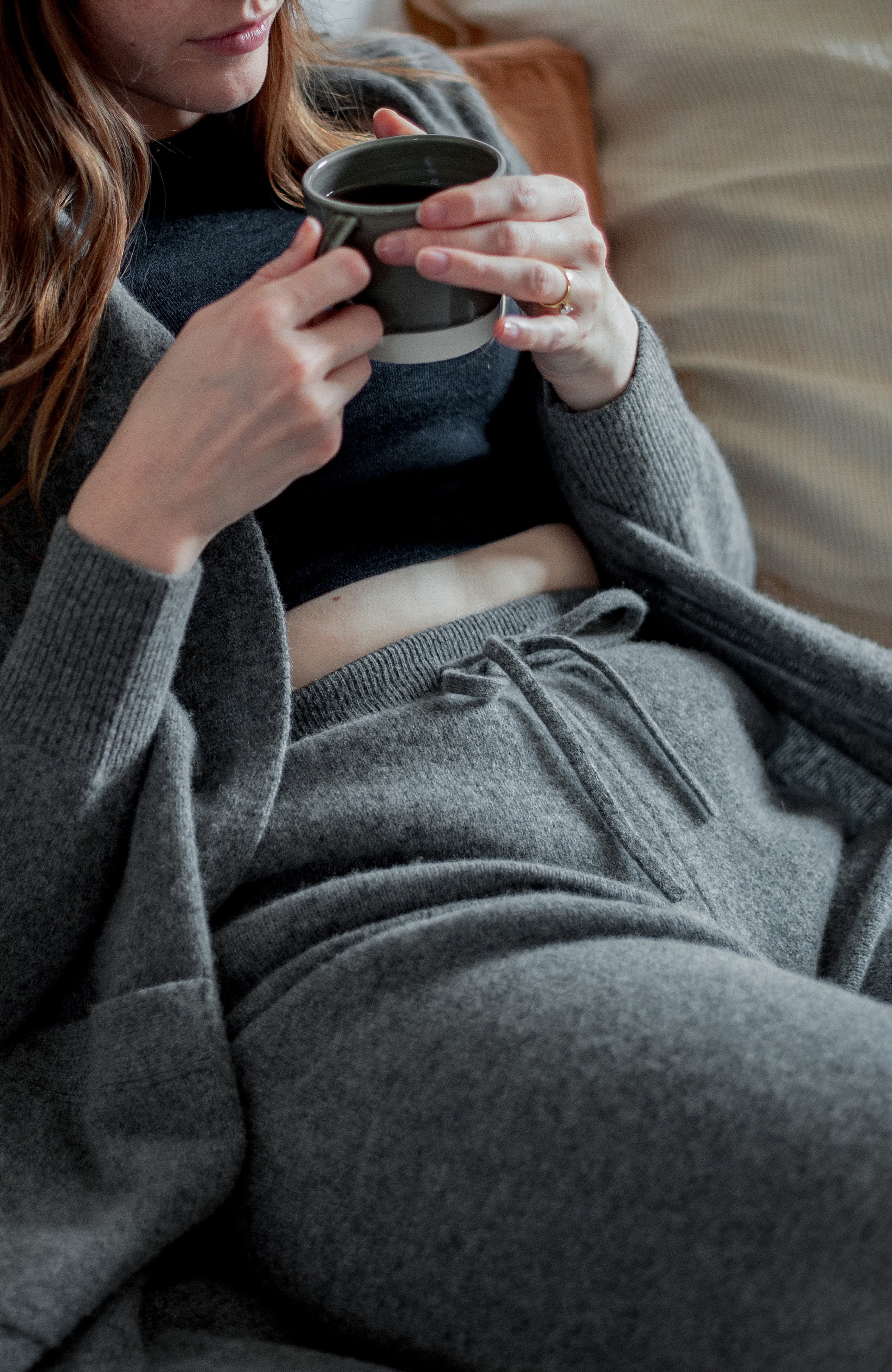 Womens Lambswool Knitted Trousers