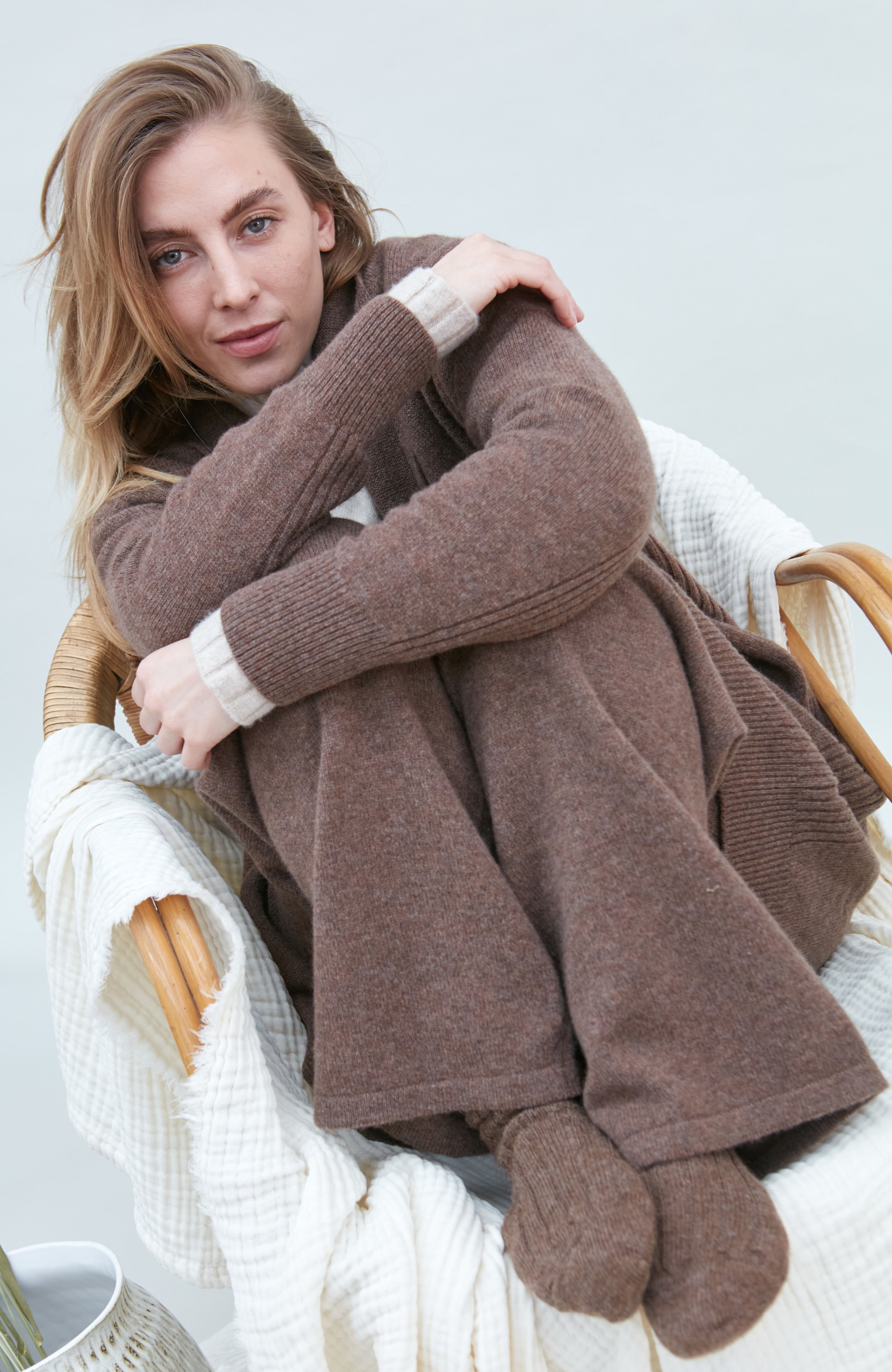 Womens Lambswool Knitted Trousers