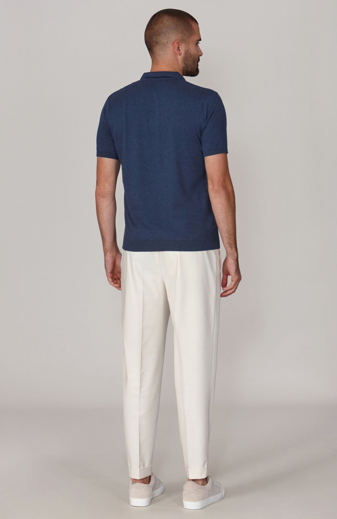 Mens Ultra Fine Cotton Short Sleeve Polo Shirt