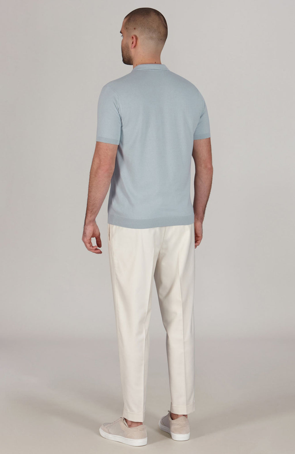 Mens Ultra Fine Cotton Short Sleeve Polo Shirt