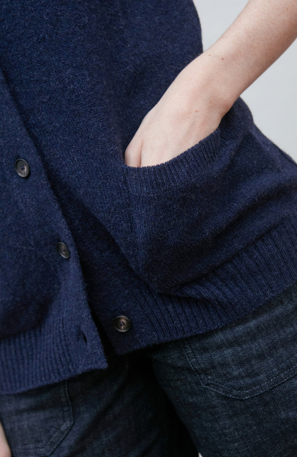 Womens Lambswool V Neck Waistcoat with Pockets