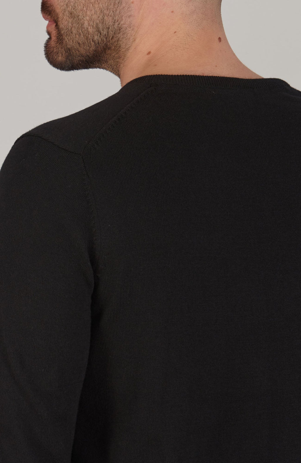 Mens Lighweight Cotton V-Neck Jumper