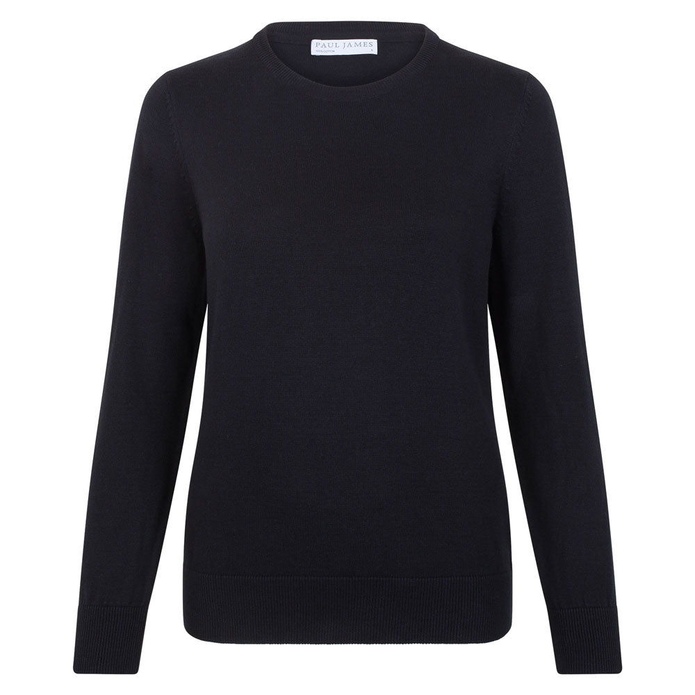 Womens Cotton Crew Neck Jumper