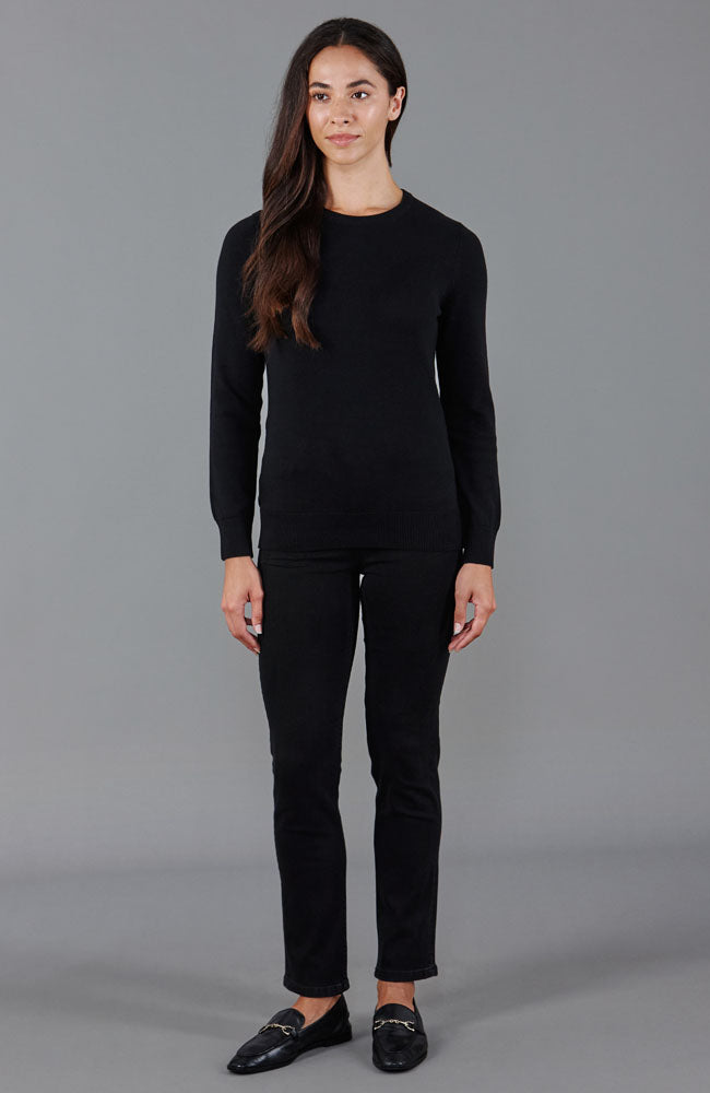 Womens Cotton Crew Neck Jumper