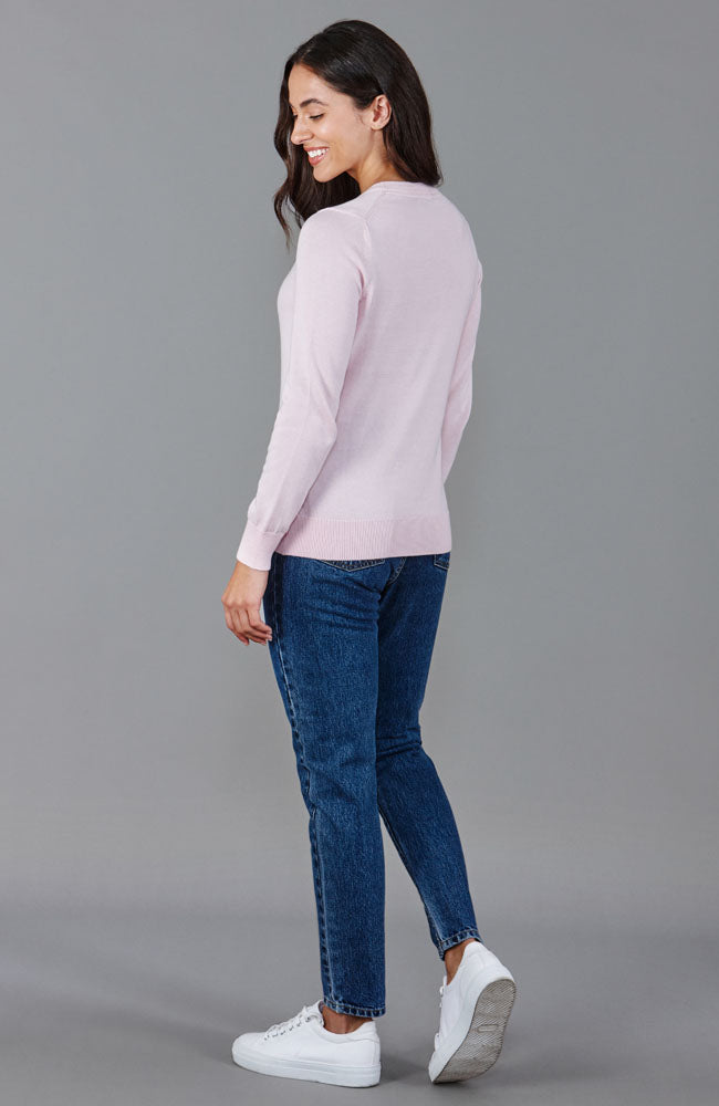 Womens Cotton Crew Neck Jumper