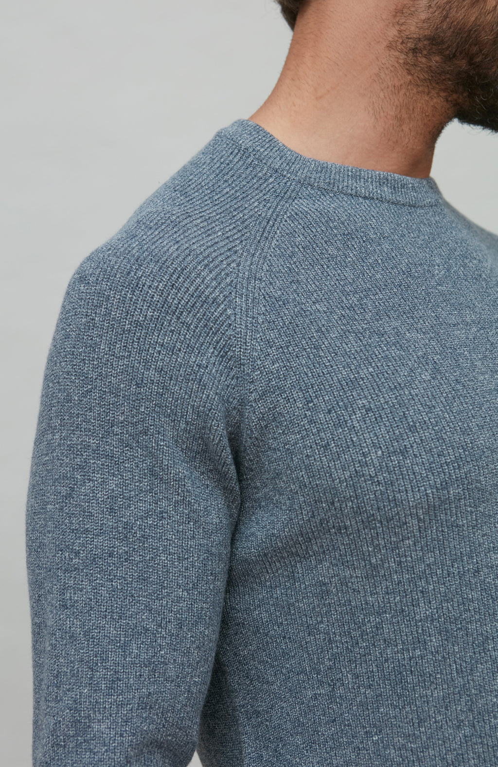 Mens Lightweight Cotton Fisherman Rib Jumper