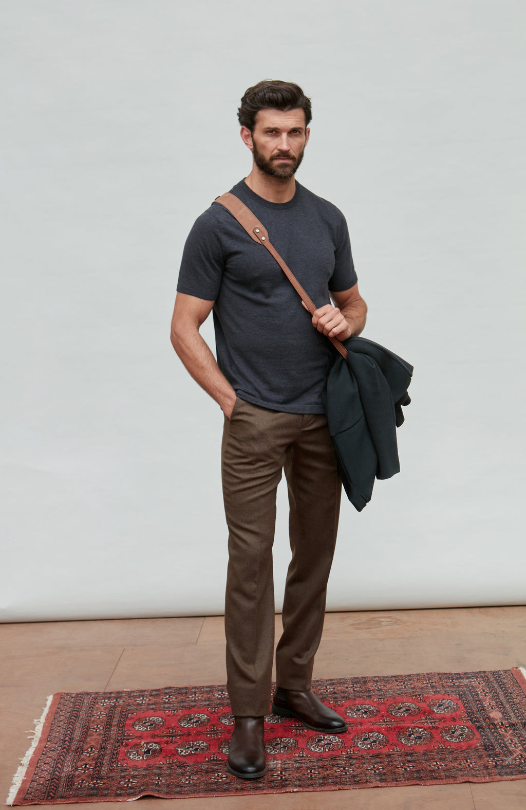 Mens Ultra Fine Cotton Knitted T-Shirt