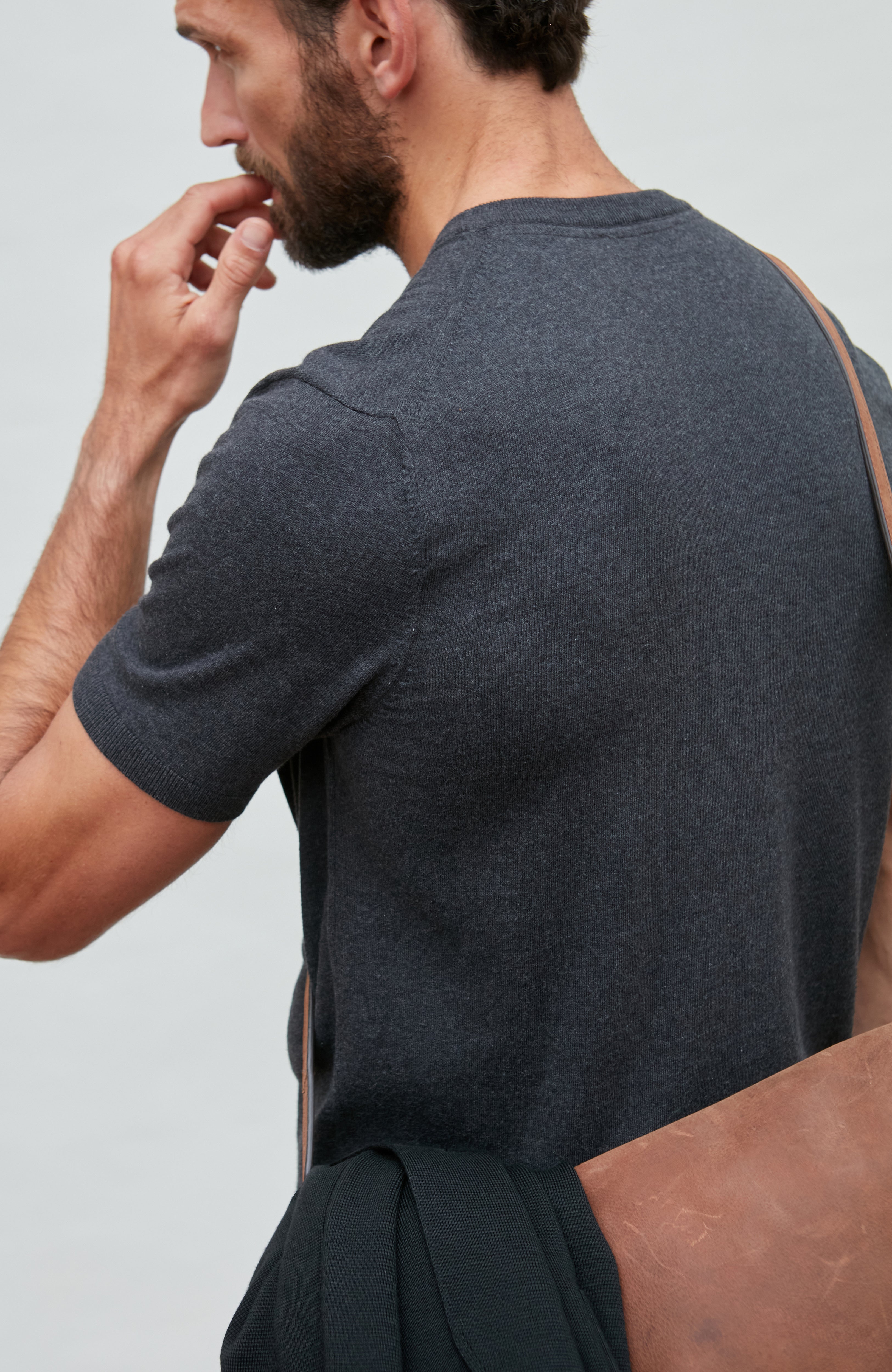 Mens Ultra Fine Cotton Knitted T-Shirt