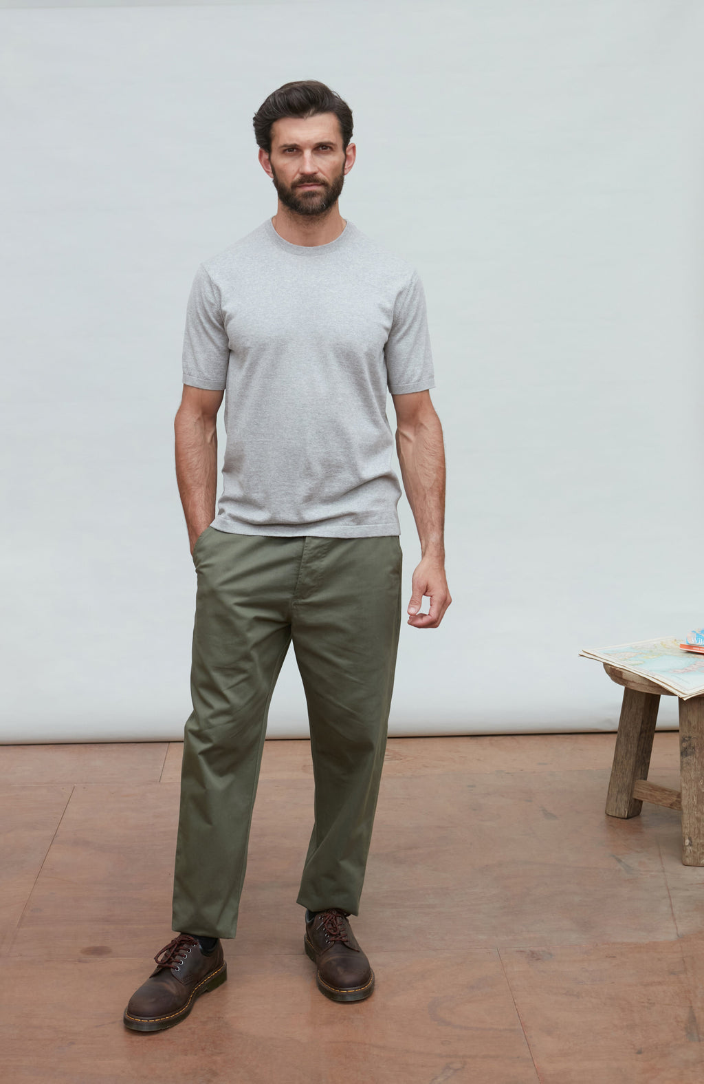 Mens Ultra Fine Cotton Knitted T-Shirt