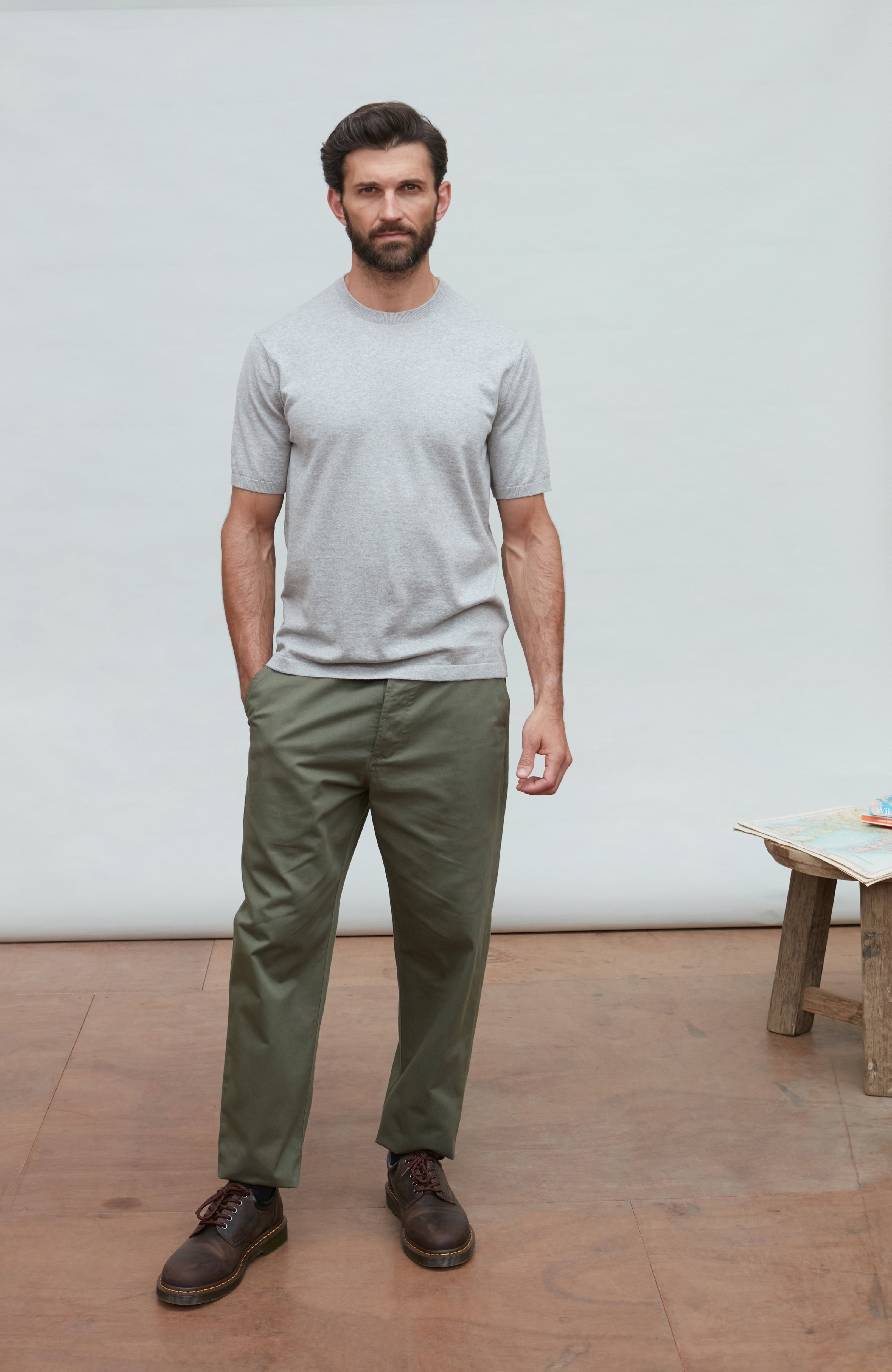 Mens Ultra Fine Cotton Knitted T-Shirt