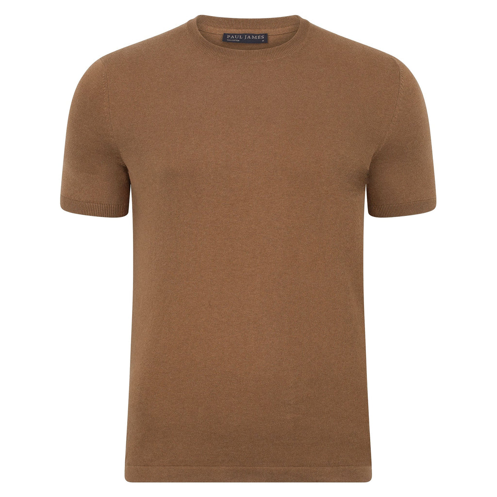 Mens Ultra Fine Cotton Knitted T-Shirt