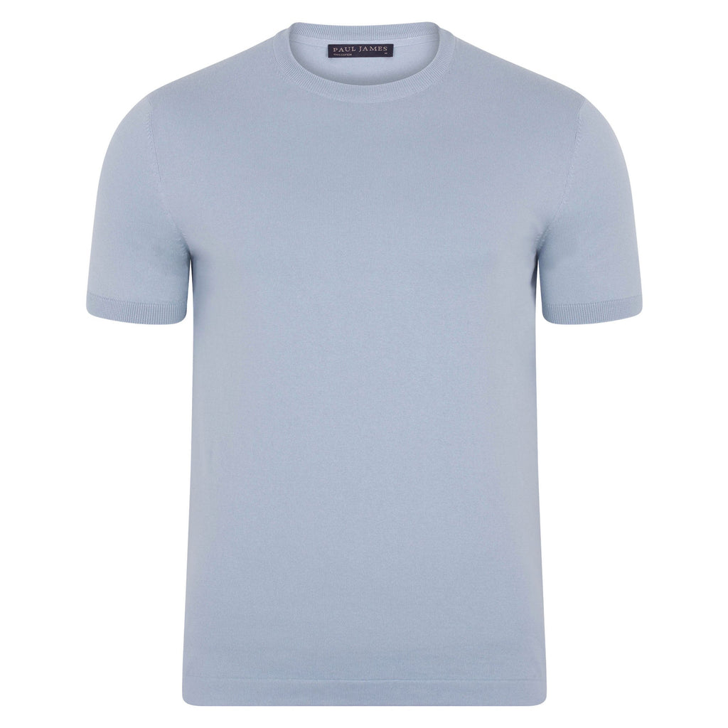 Mens Ultra Fine Cotton Knitted T-Shirt