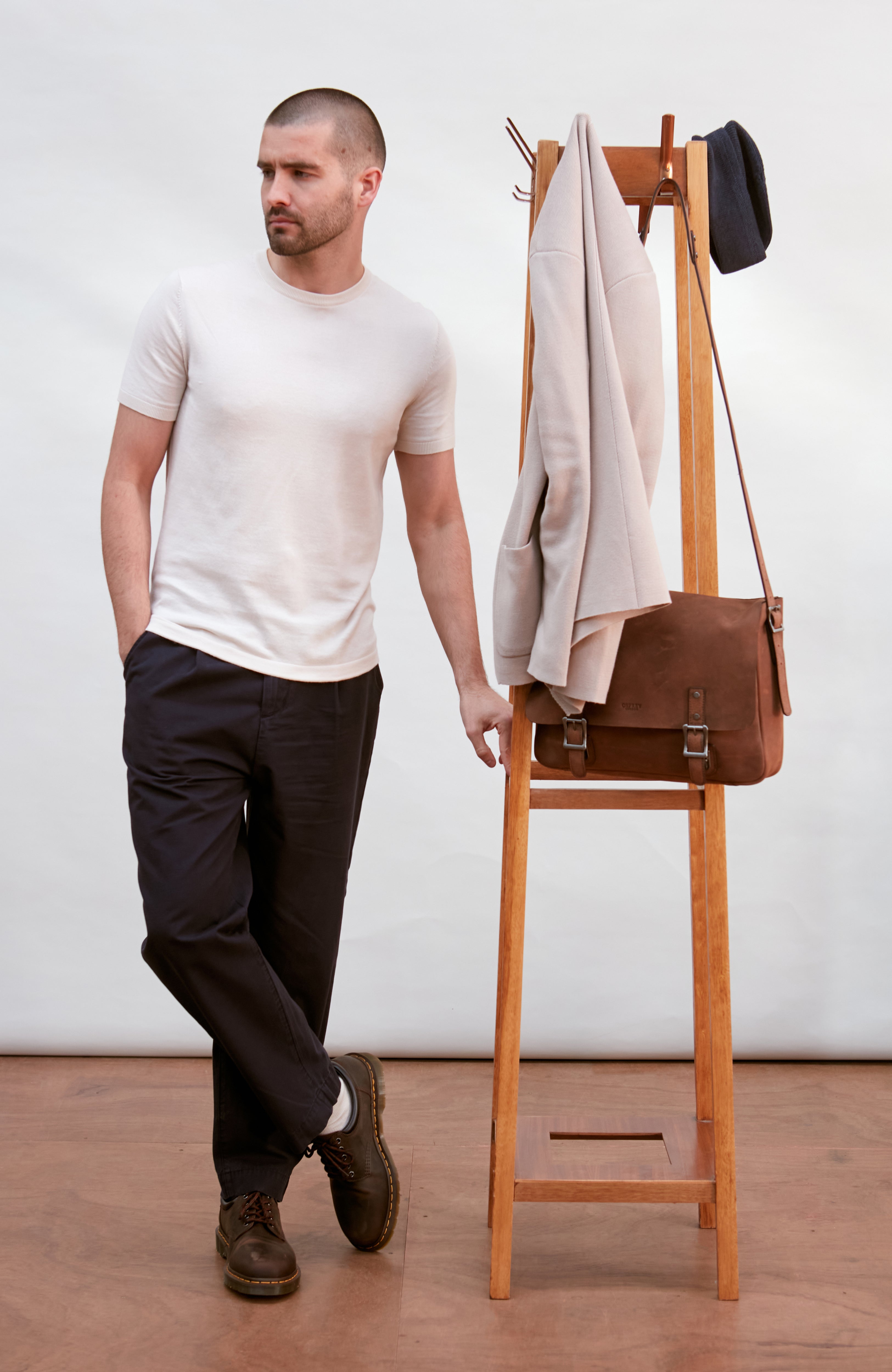 Mens Ultra Fine Cotton Knitted T-Shirt