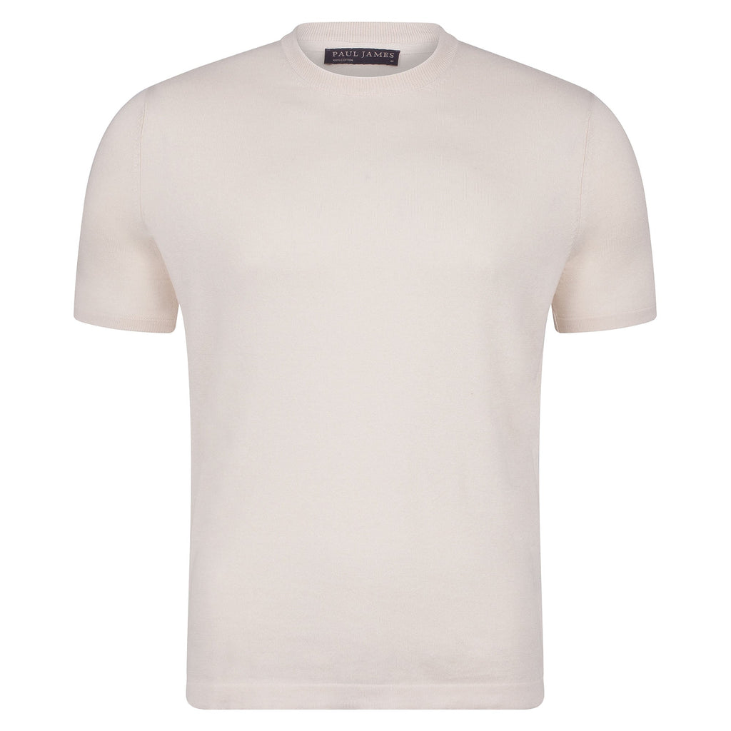 Mens Ultra Fine Cotton Knitted T-Shirt