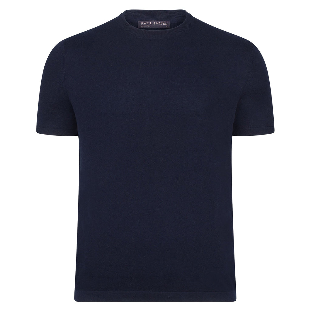 Mens Ultra Fine Cotton Knitted T-Shirt