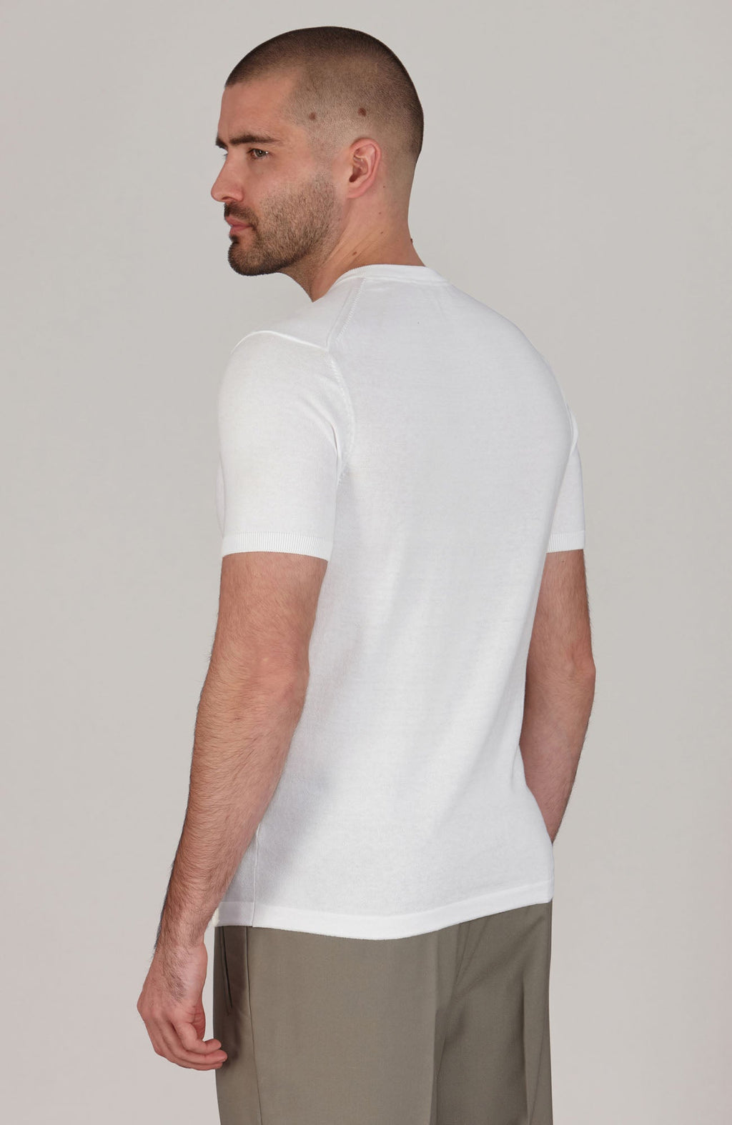 Mens Ultra Fine Cotton Knitted T-Shirt