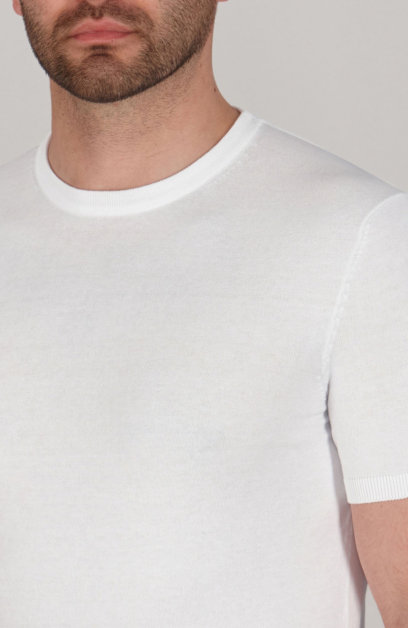 Mens Ultra Fine Cotton Knitted T-Shirt