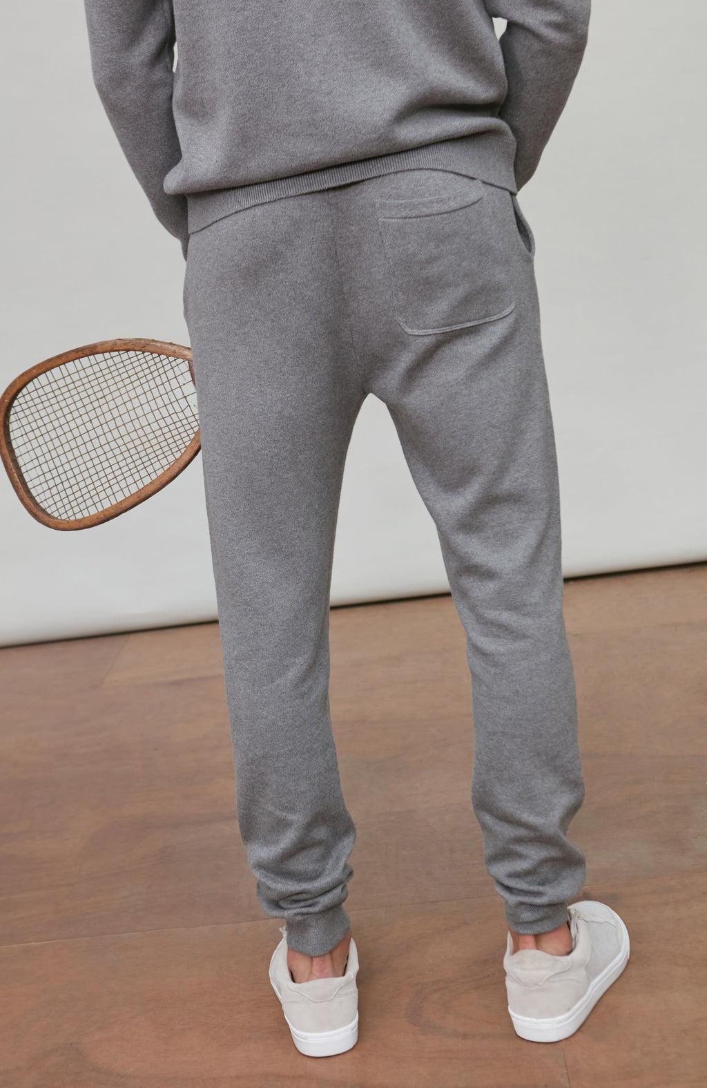 Mens Midweight Cotton Loopback Knitted Joggers