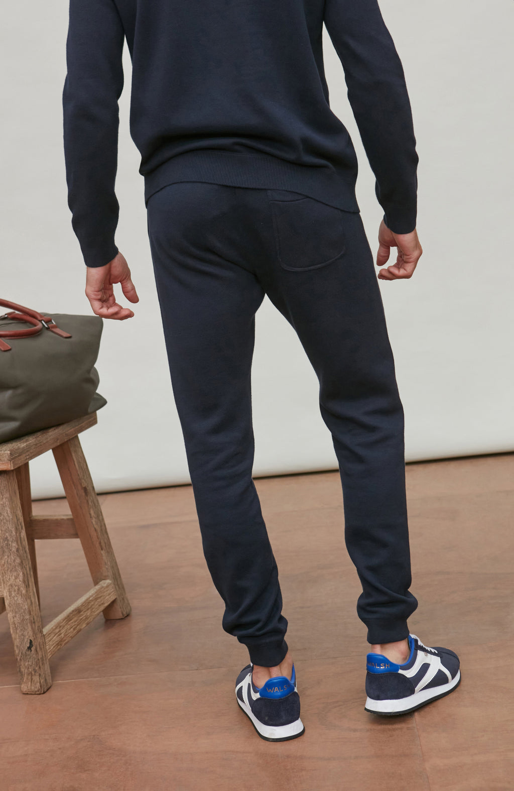Mens Midweight Cotton Loopback Knitted Joggers