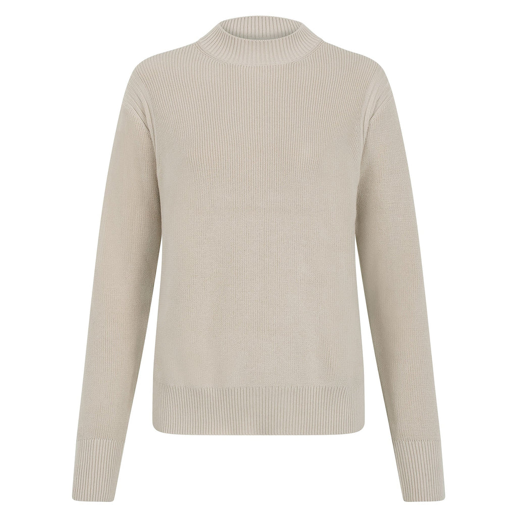 Womens Lightweight Cotton Fisherman Rib Jumper