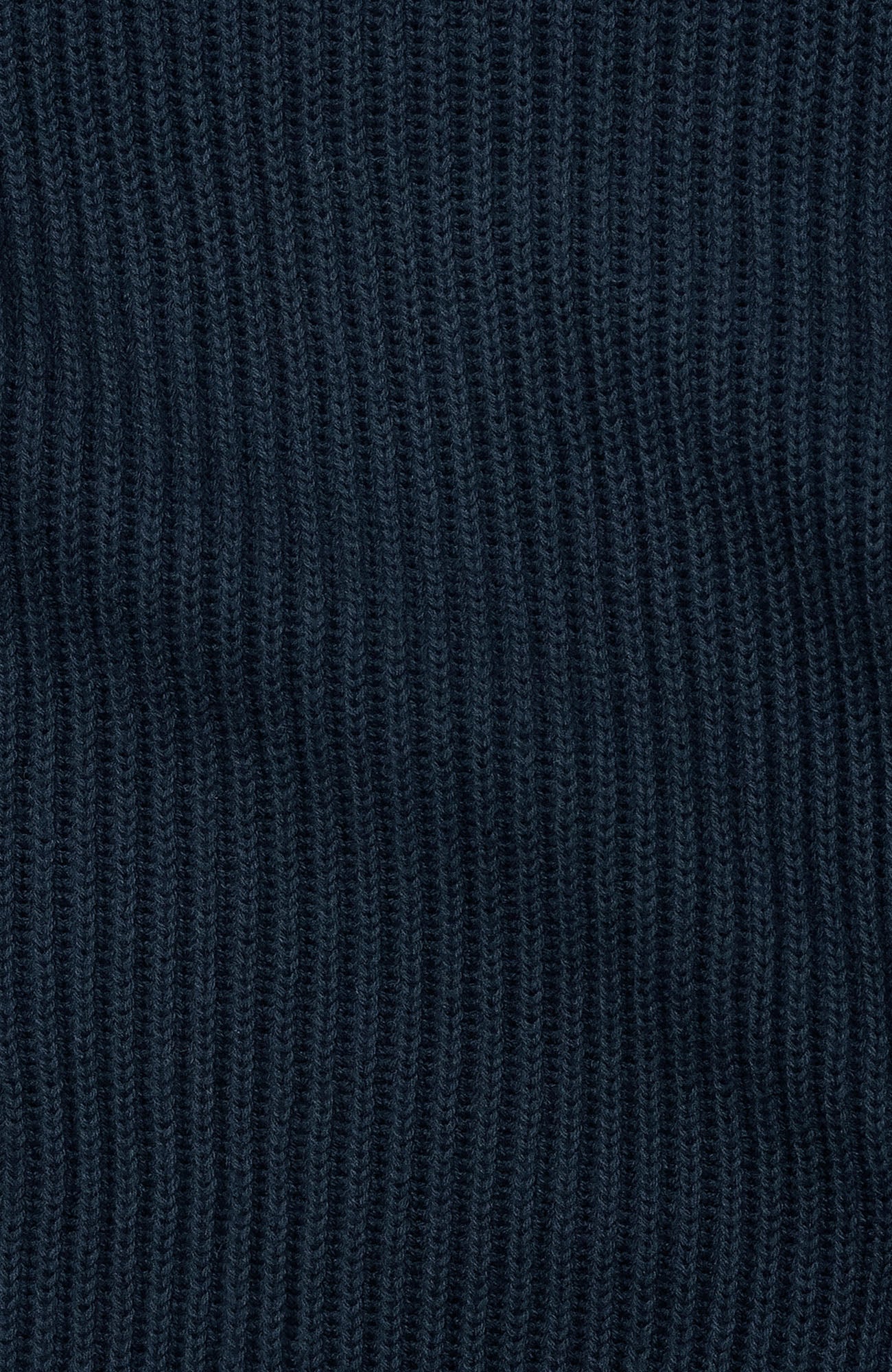 Mens Midweight Cotton Ribbed Roll Neck Jumper