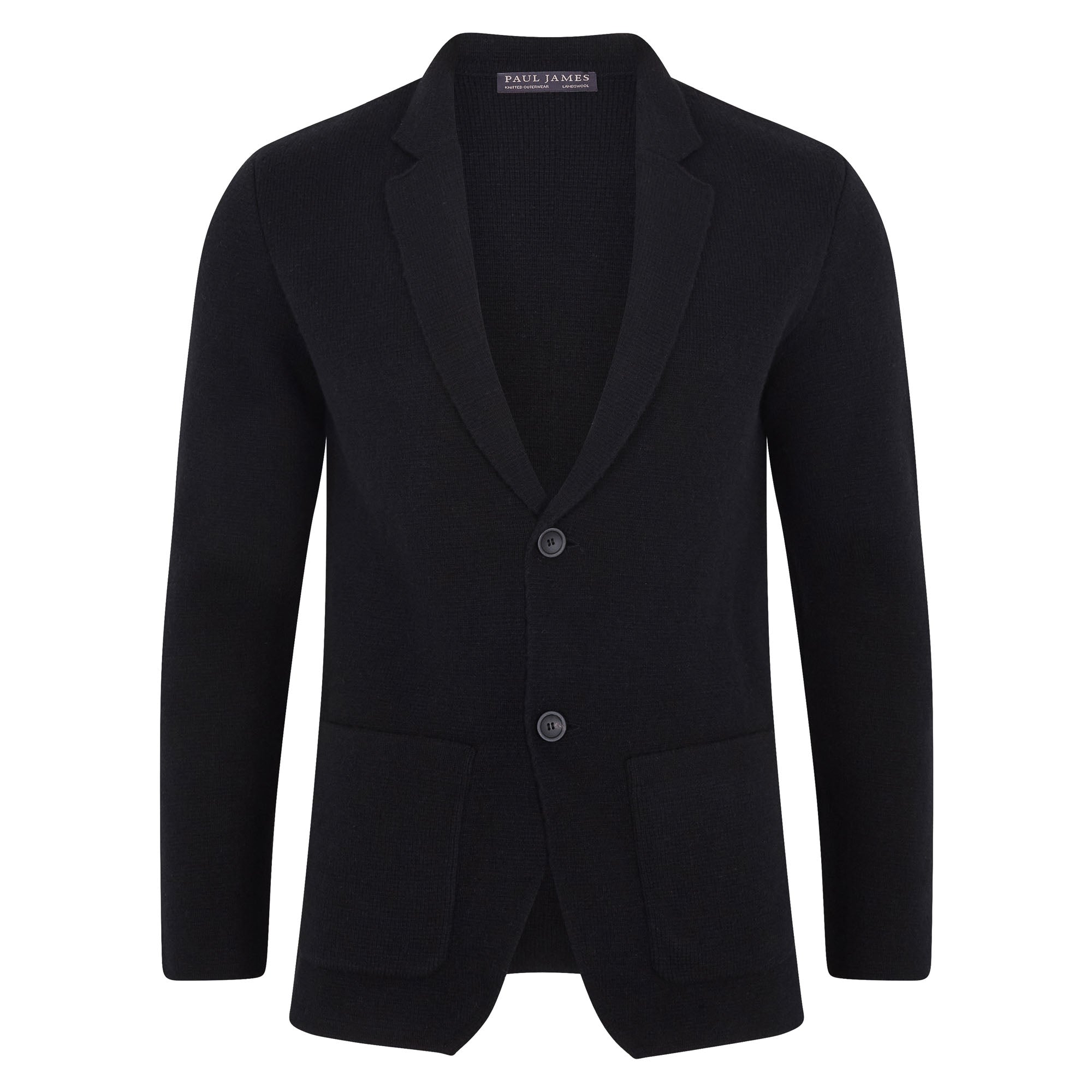 Mens Midweight Lambswool Knitted Blazer