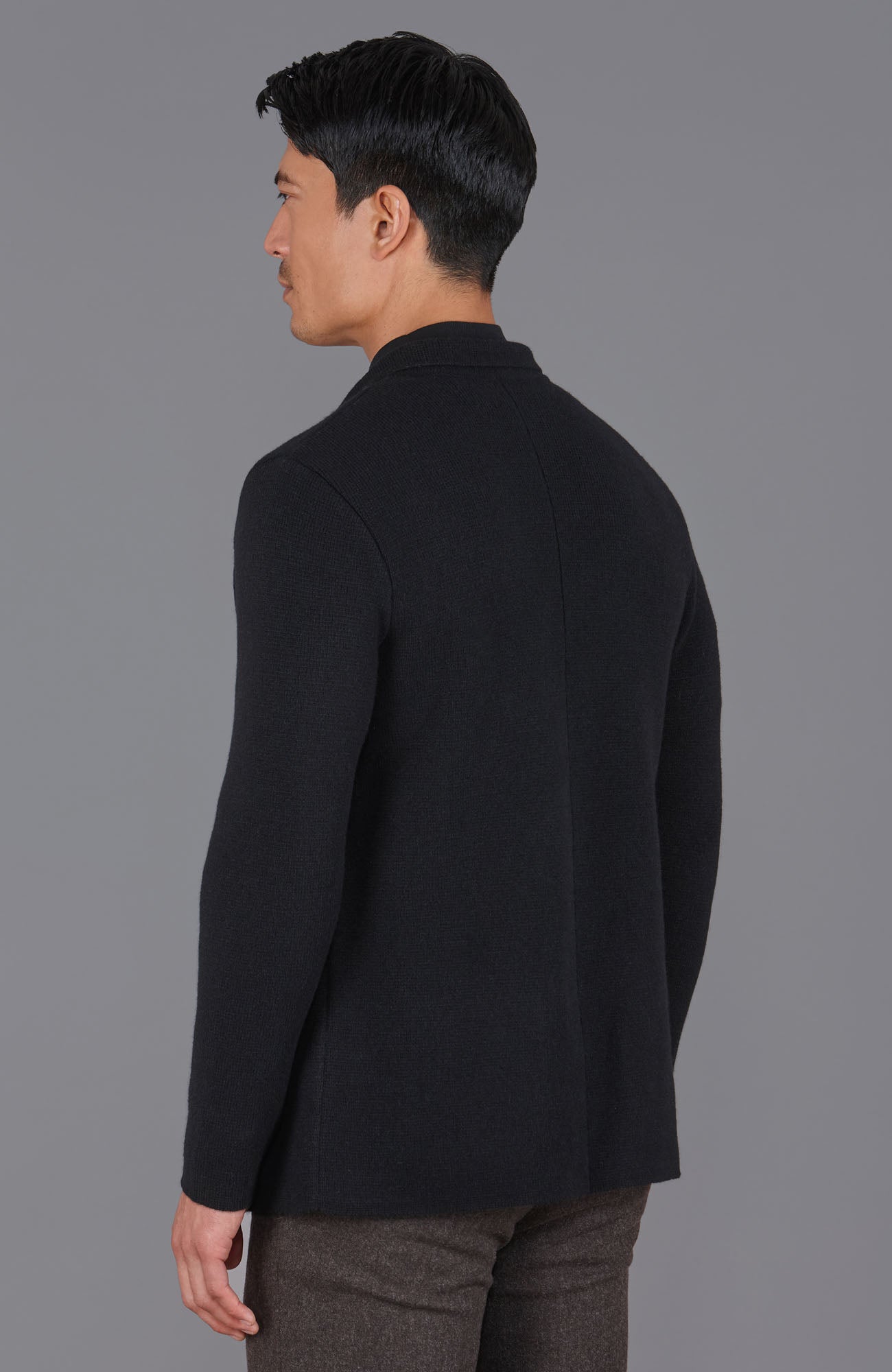 Mens Midweight Lambswool Knitted Blazer