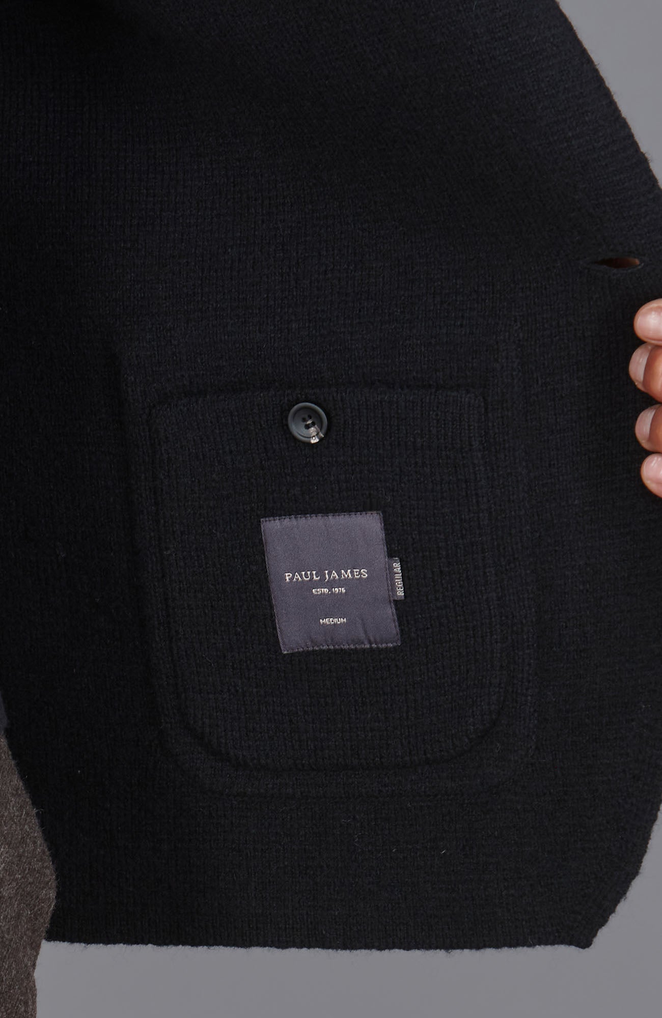 Mens Midweight Lambswool Knitted Blazer