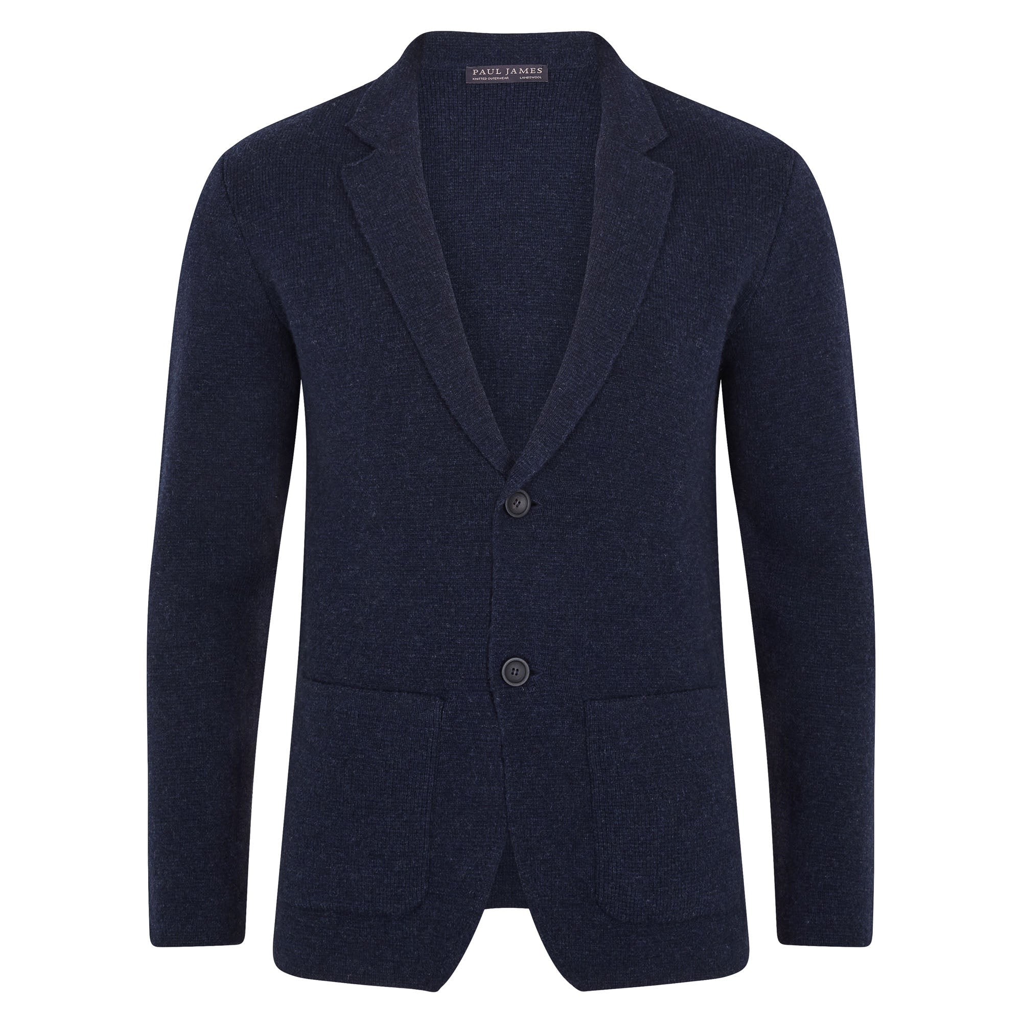 Mens Midweight Lambswool Knitted Blazer