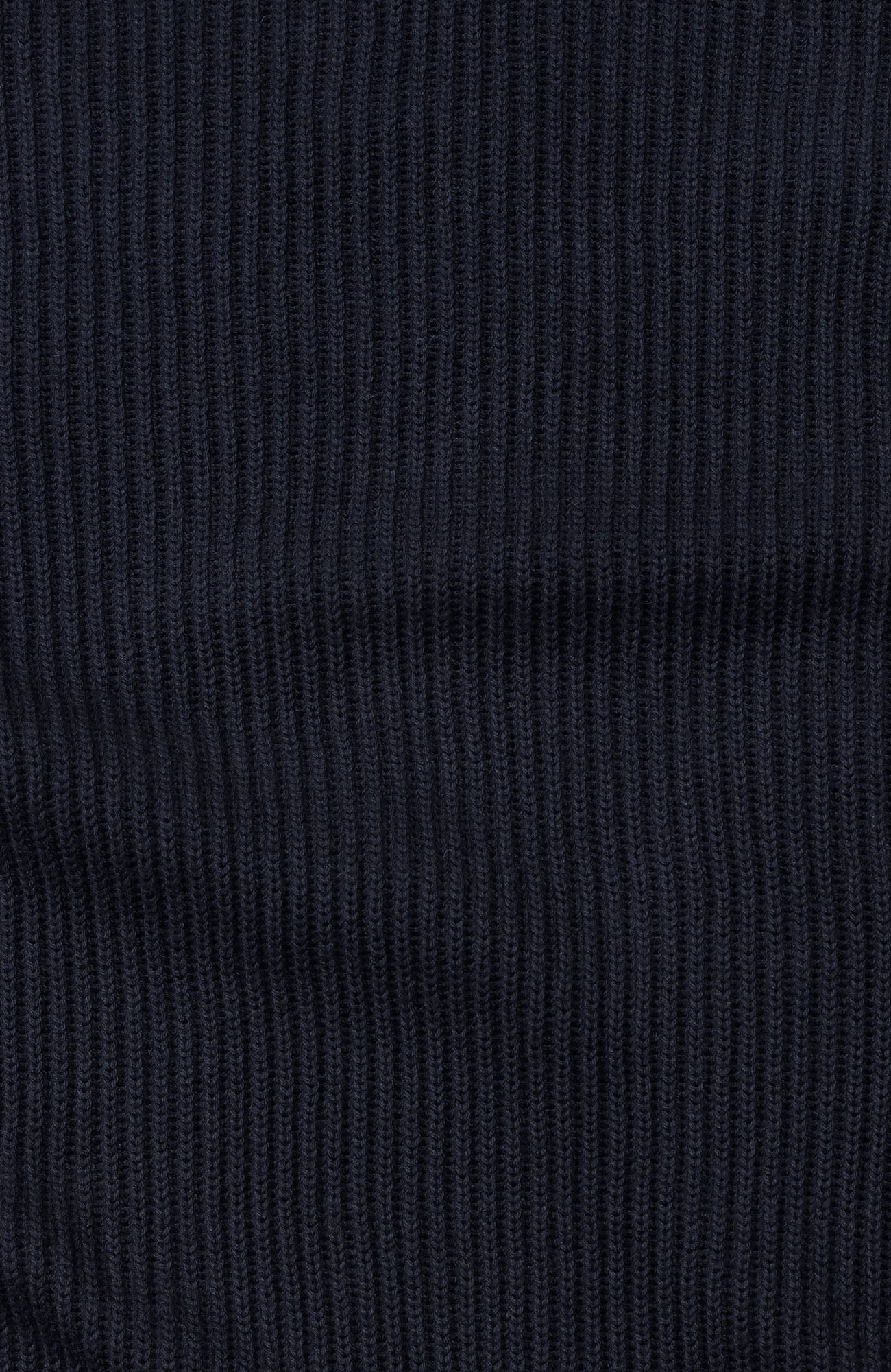 Mens Midweight Cotton Ribbed Crew Neck Jumper