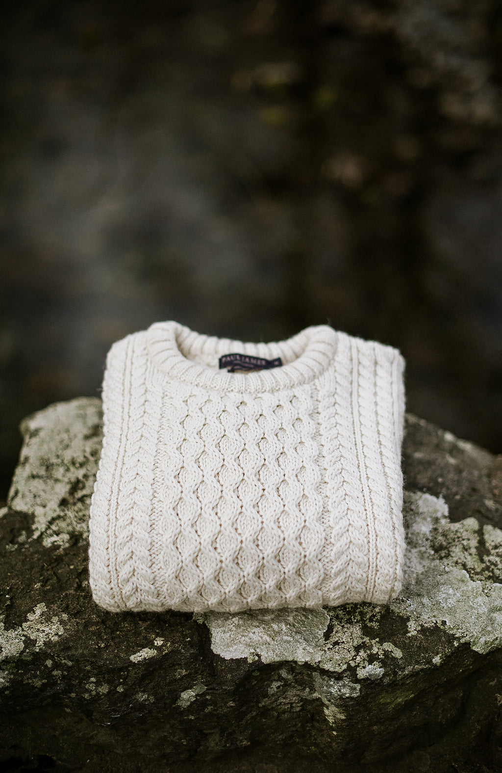Mens Fisherman's British Wool Cable Jumper