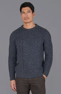 Mens Fisherman's British Wool Cable Jumper