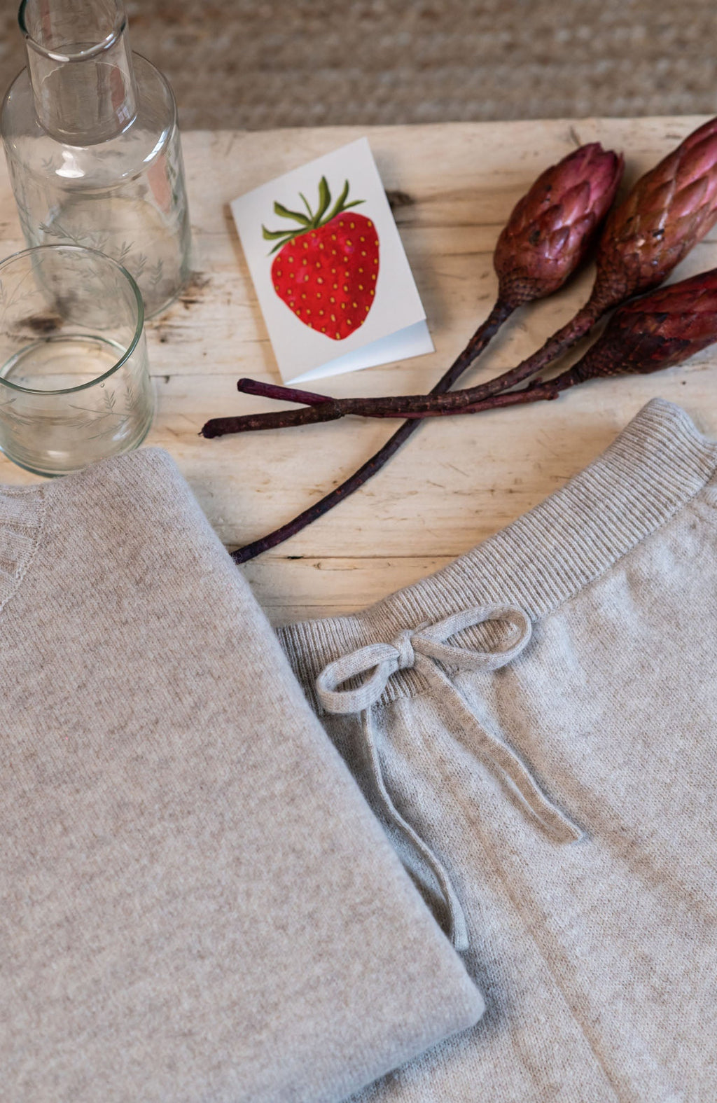 Womens Lambswool Knitted Trousers