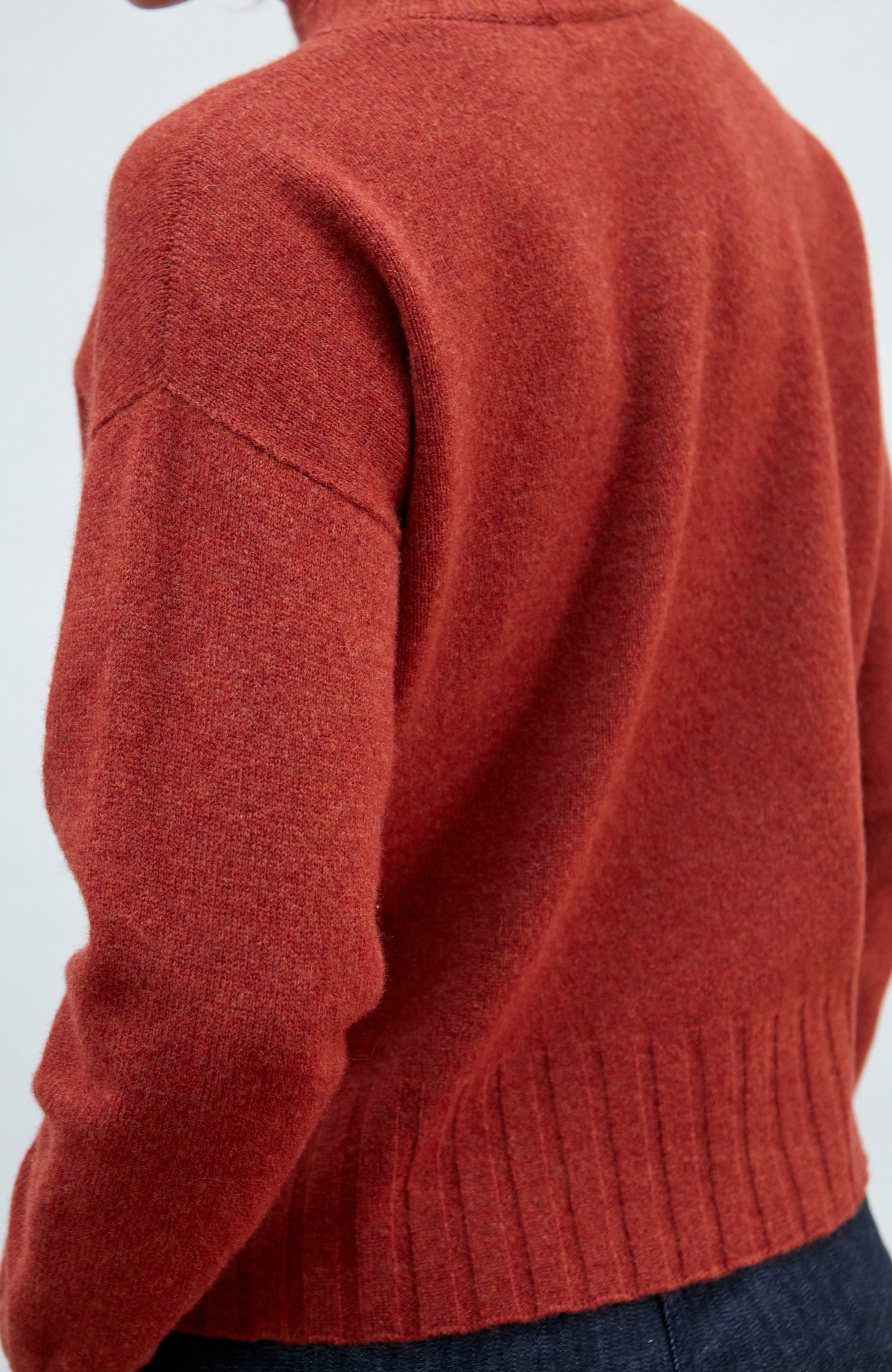 Womens Lambswool Grown On Neck Jumper
