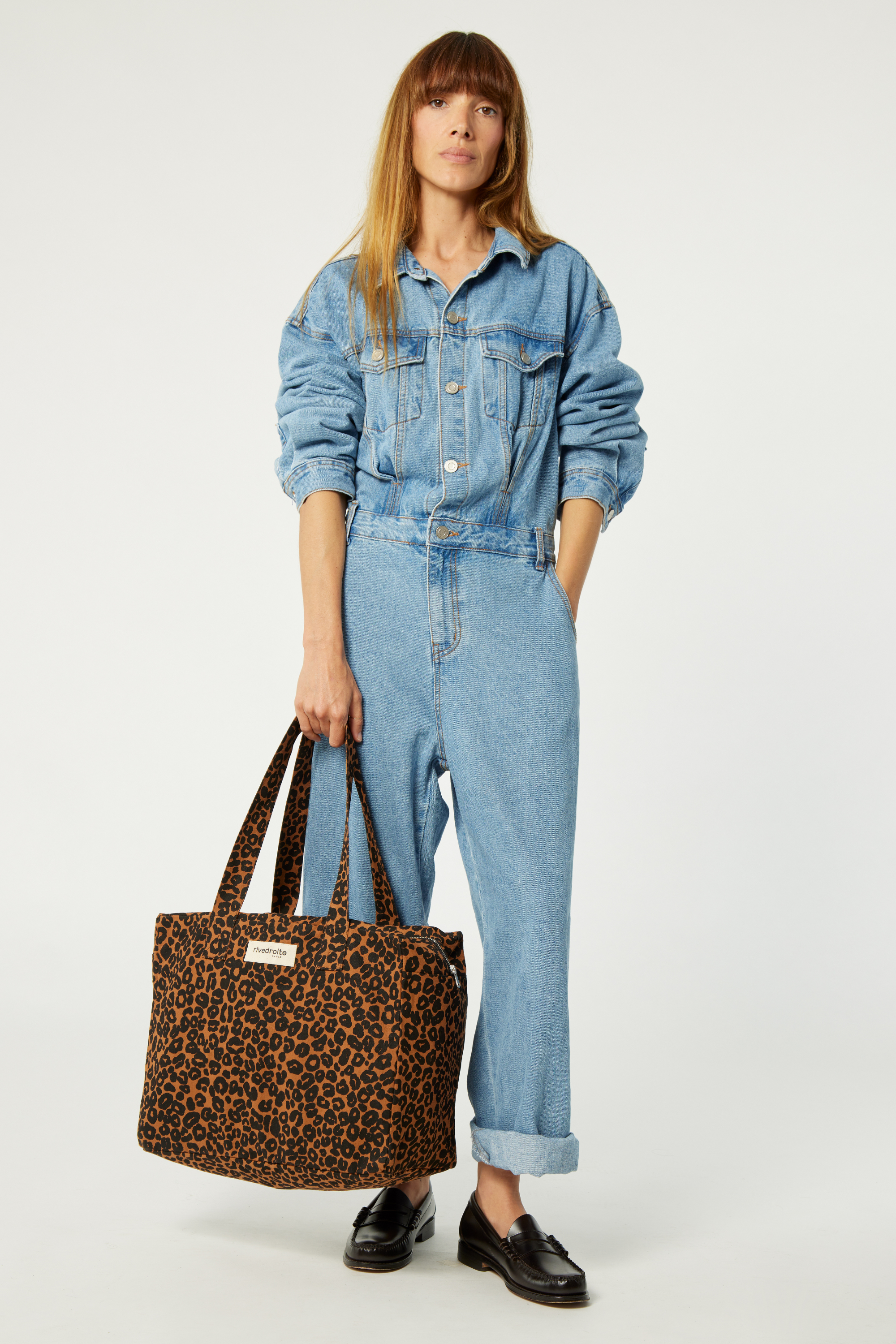 Célestins le sac 24 heures - Coton recyclé Léopard